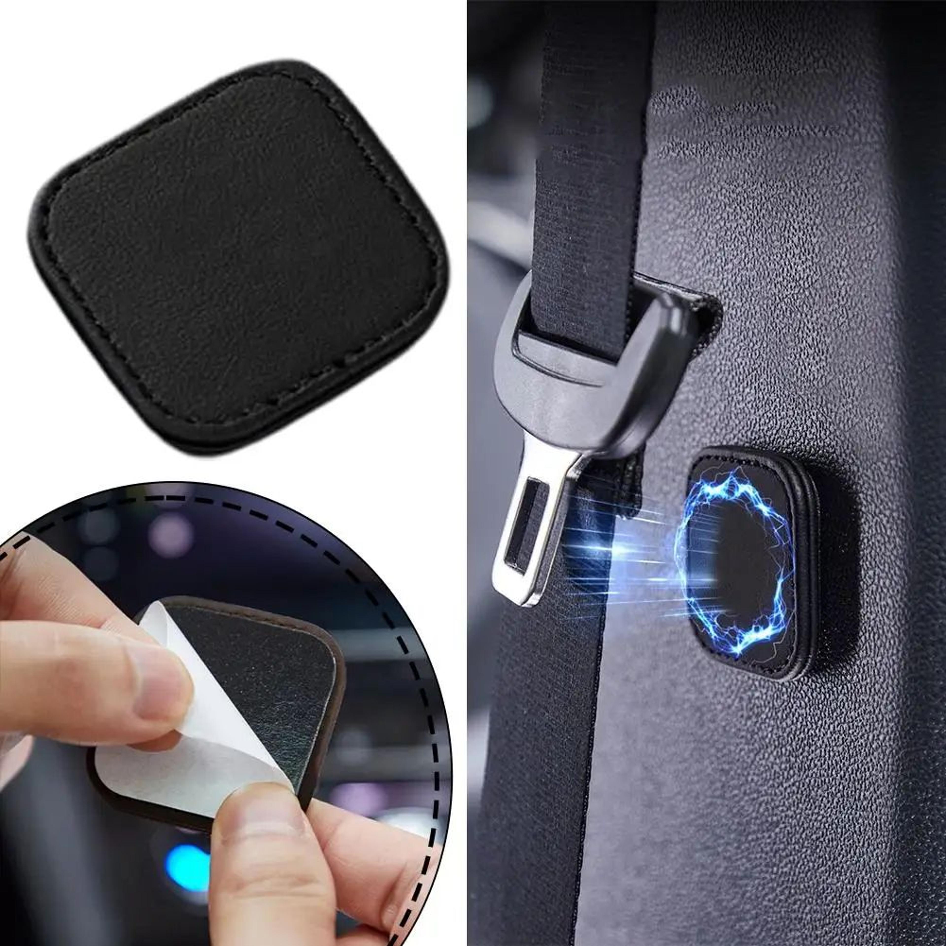 VelvetLock Car Seat Belt Clip  Magnetic Seat Belt Positioner 2Pack For A Quieter Neater Ride 0