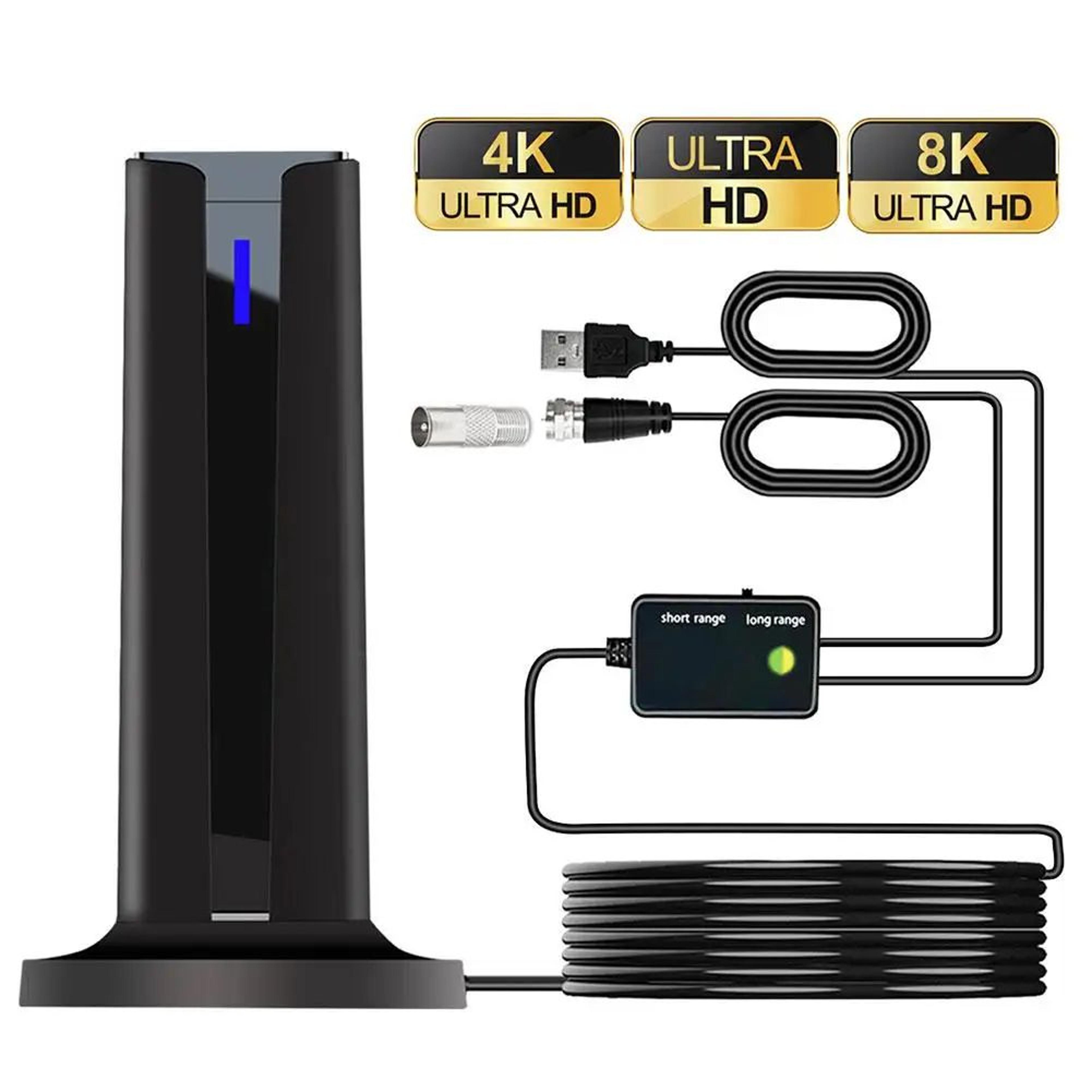 ClearView Pro Indoor TV Antenna With Signal Amplifier For 4K  1080P 2