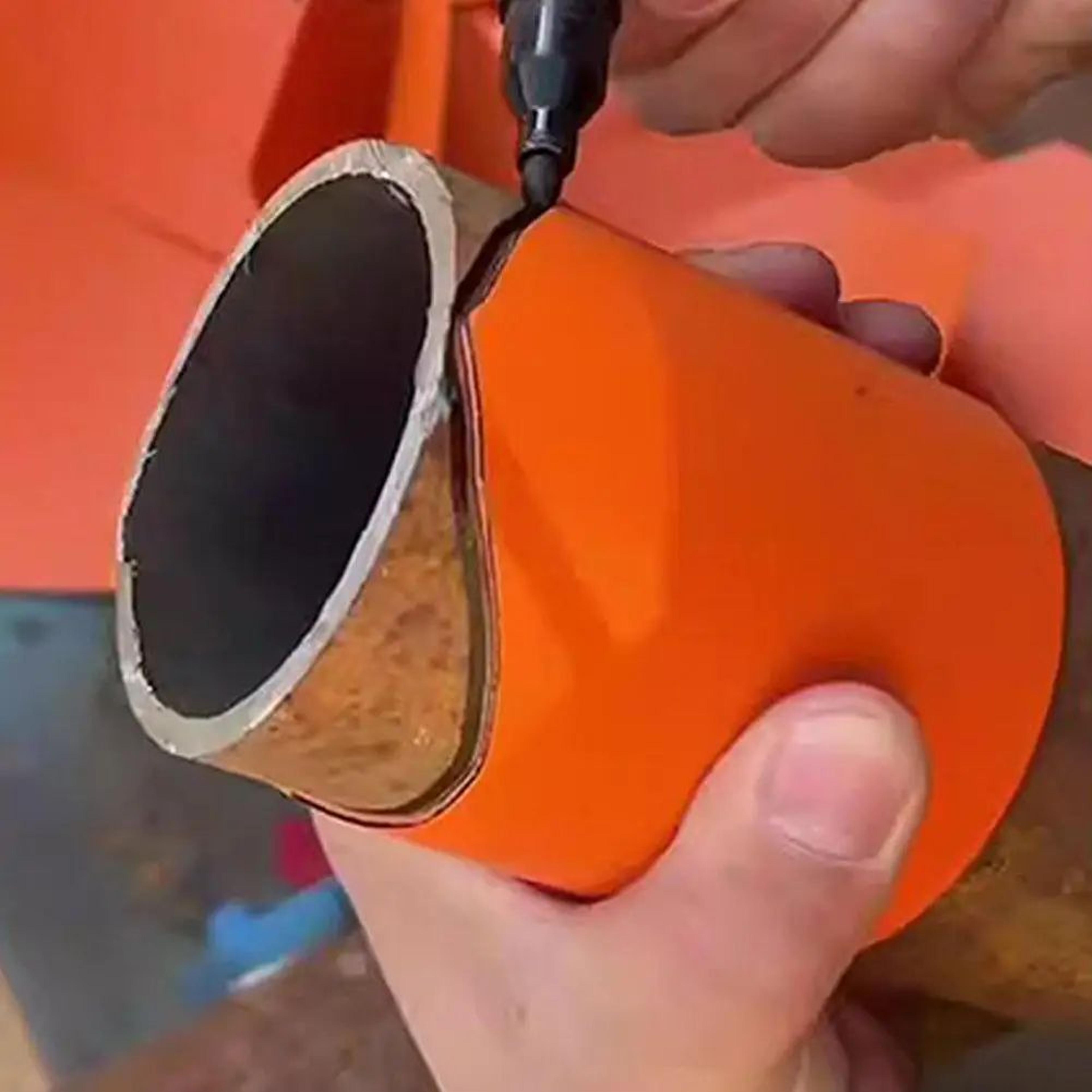 PrecisionAlign Round Tube Drawing Tool  Pipe Marking  Docking Mold For Construction 4