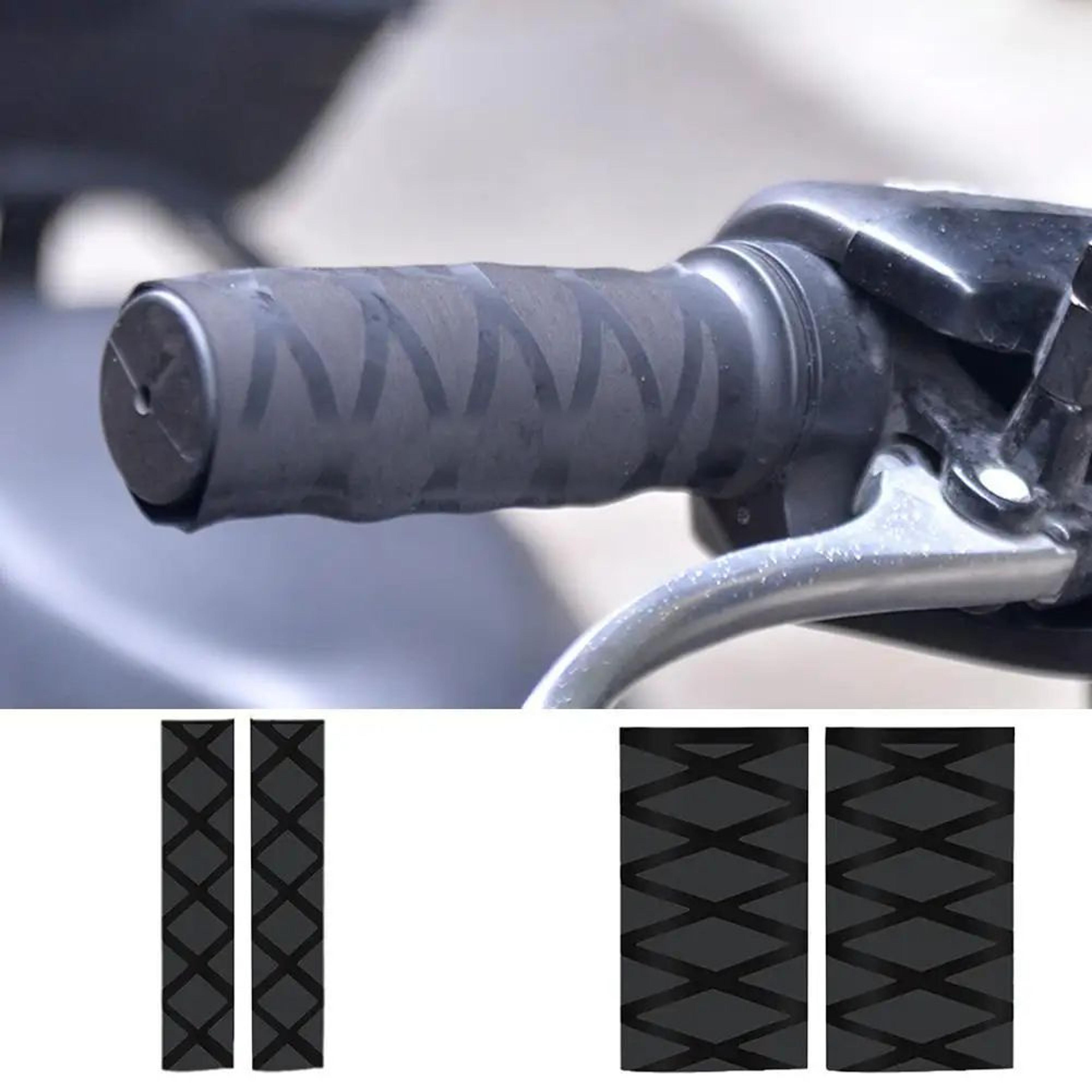 Universal NonSlip Motorcycle Handlebar Grip Cover  Heat Shrink Rubber Sleeve 0