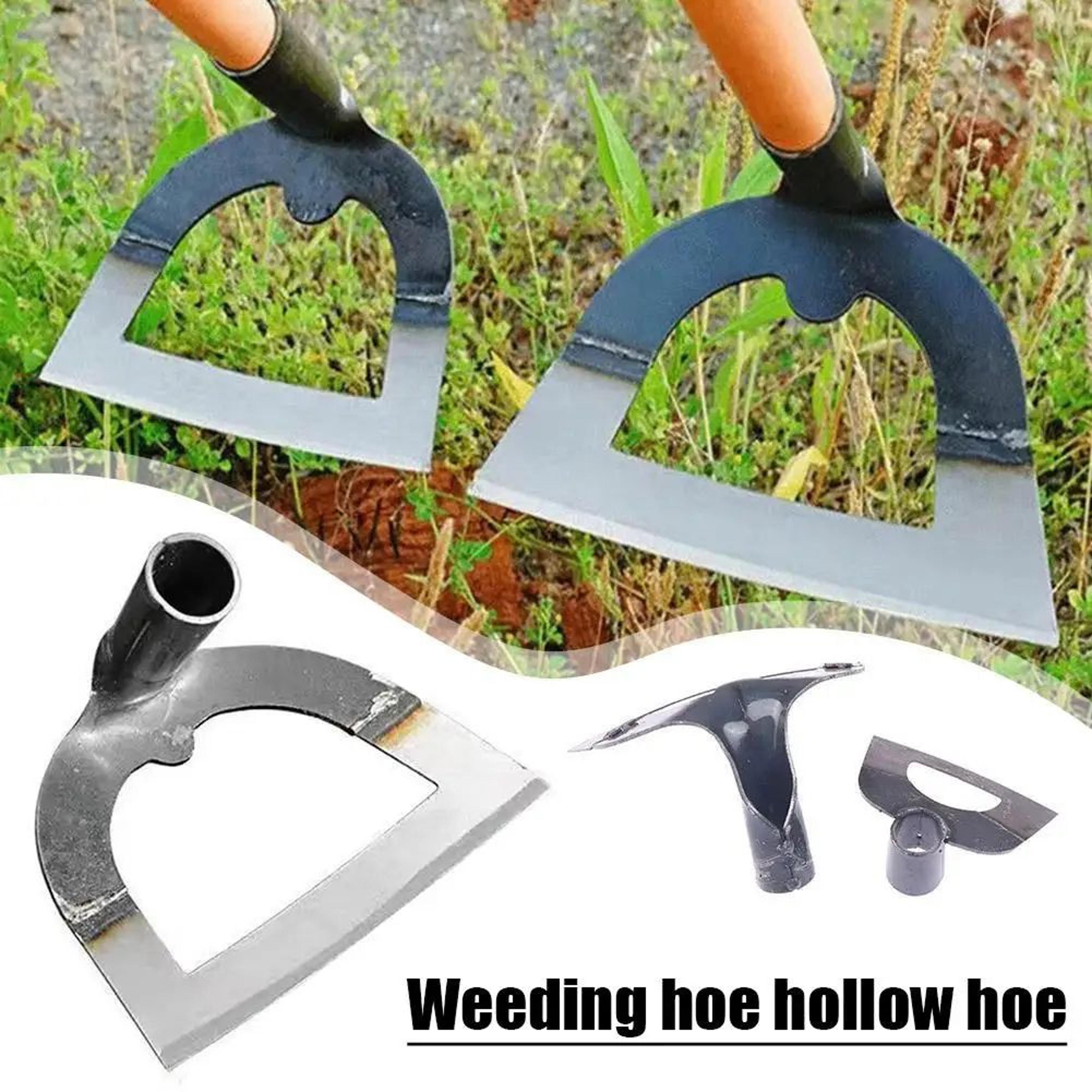 Steel Hollow Hoe Hand Weeder  LaborSaving Garden Weeding And Soil Loosening Tool 1