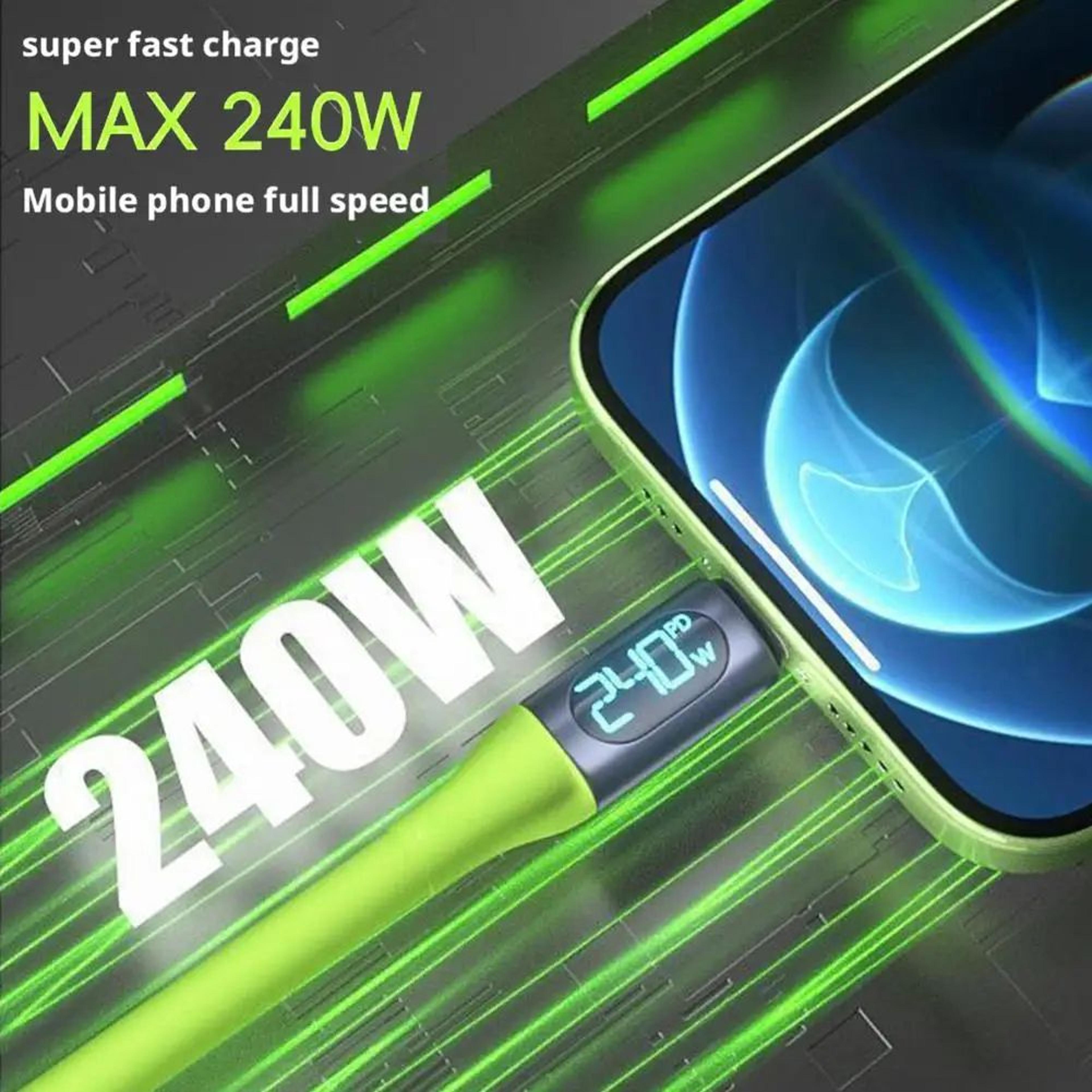 PowerLink 240W USBC Fast Charging Cable  Dual TypeC HighSpeed Data  Power Cord 2