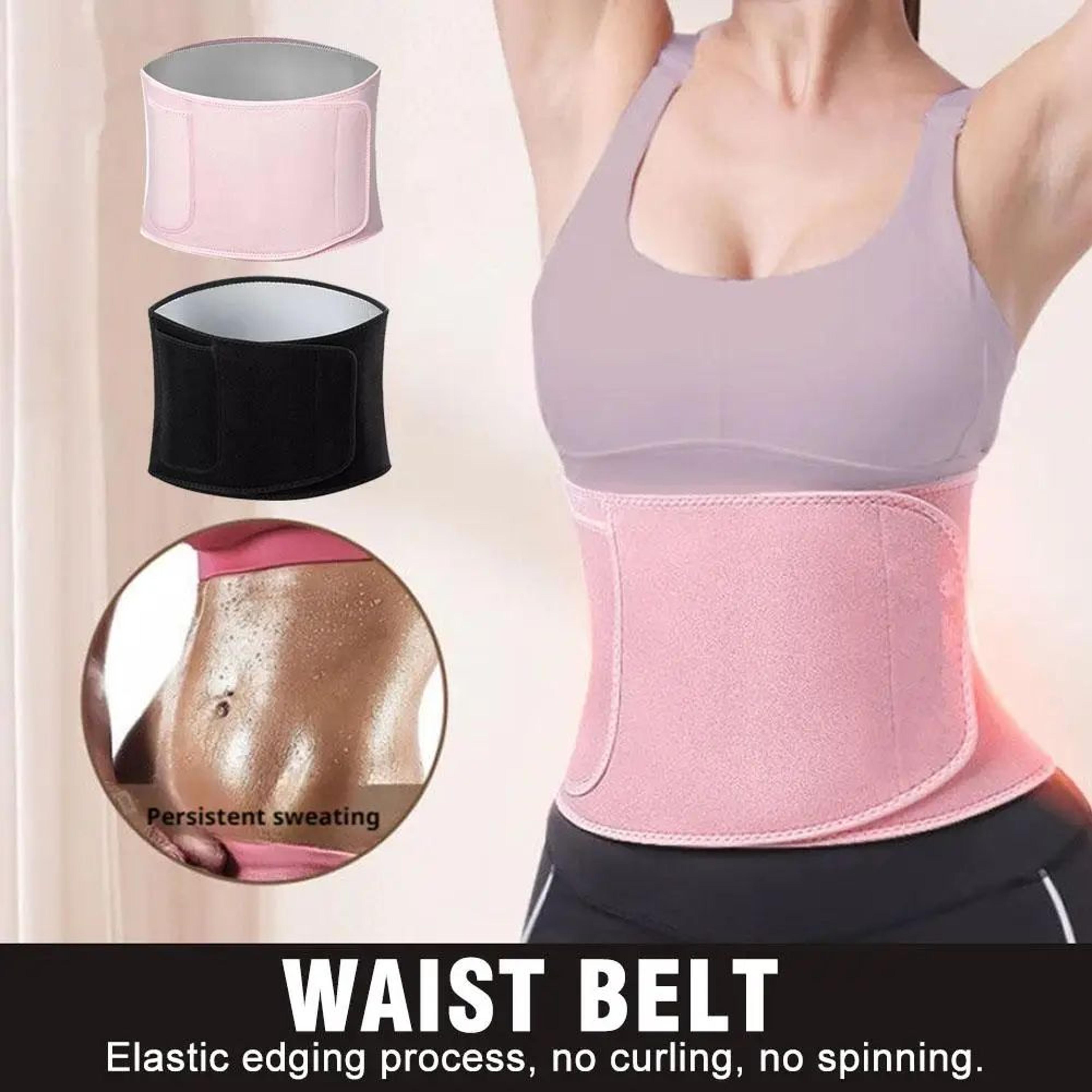 SweatCore Fitness Waist Belt  SweatEnhancing Workout Wrap For Running  Yoga 0
