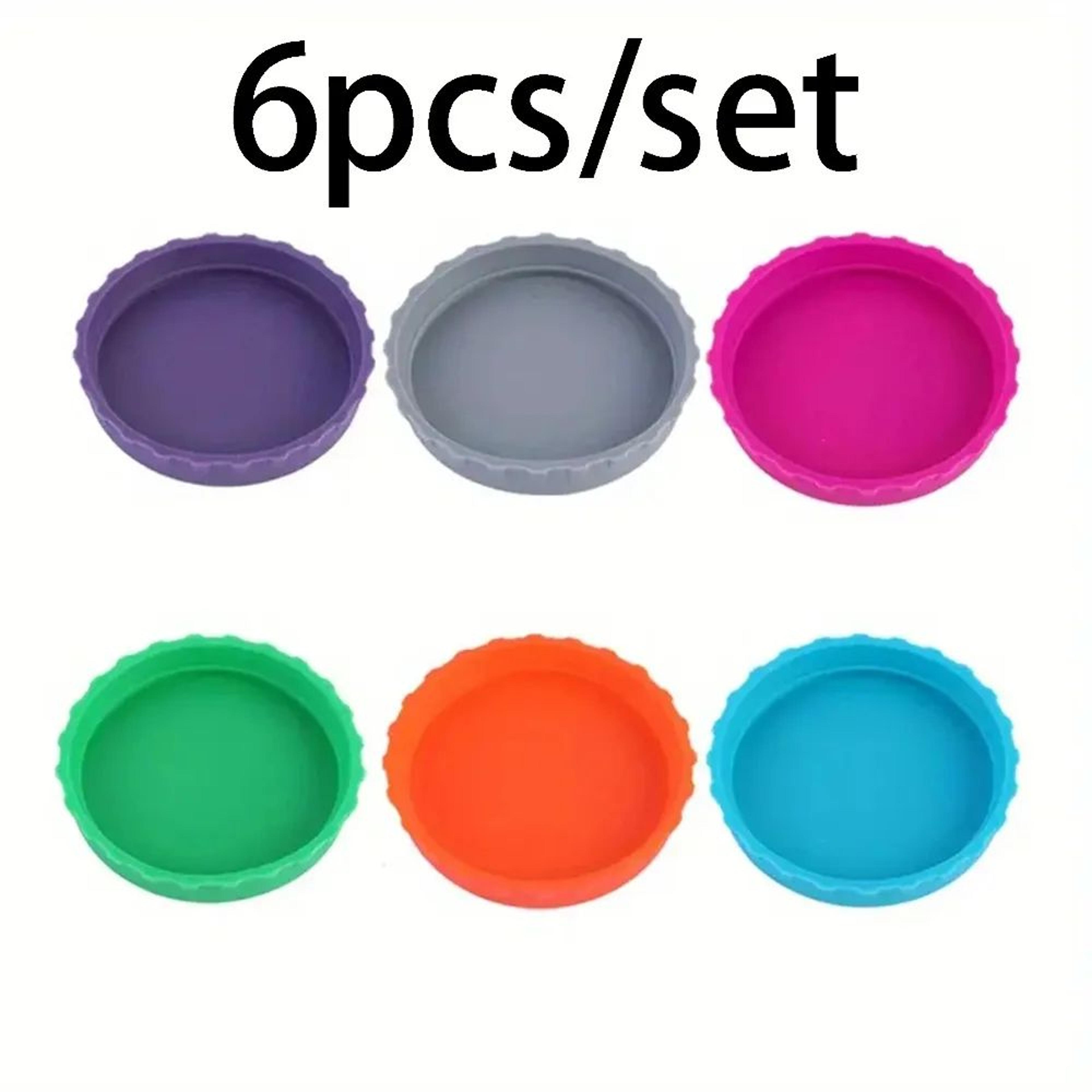 SipSeal Reusable Silicone Can Lids  Protective Covers For Soda Beer  Juice Cans 6 Pack 5