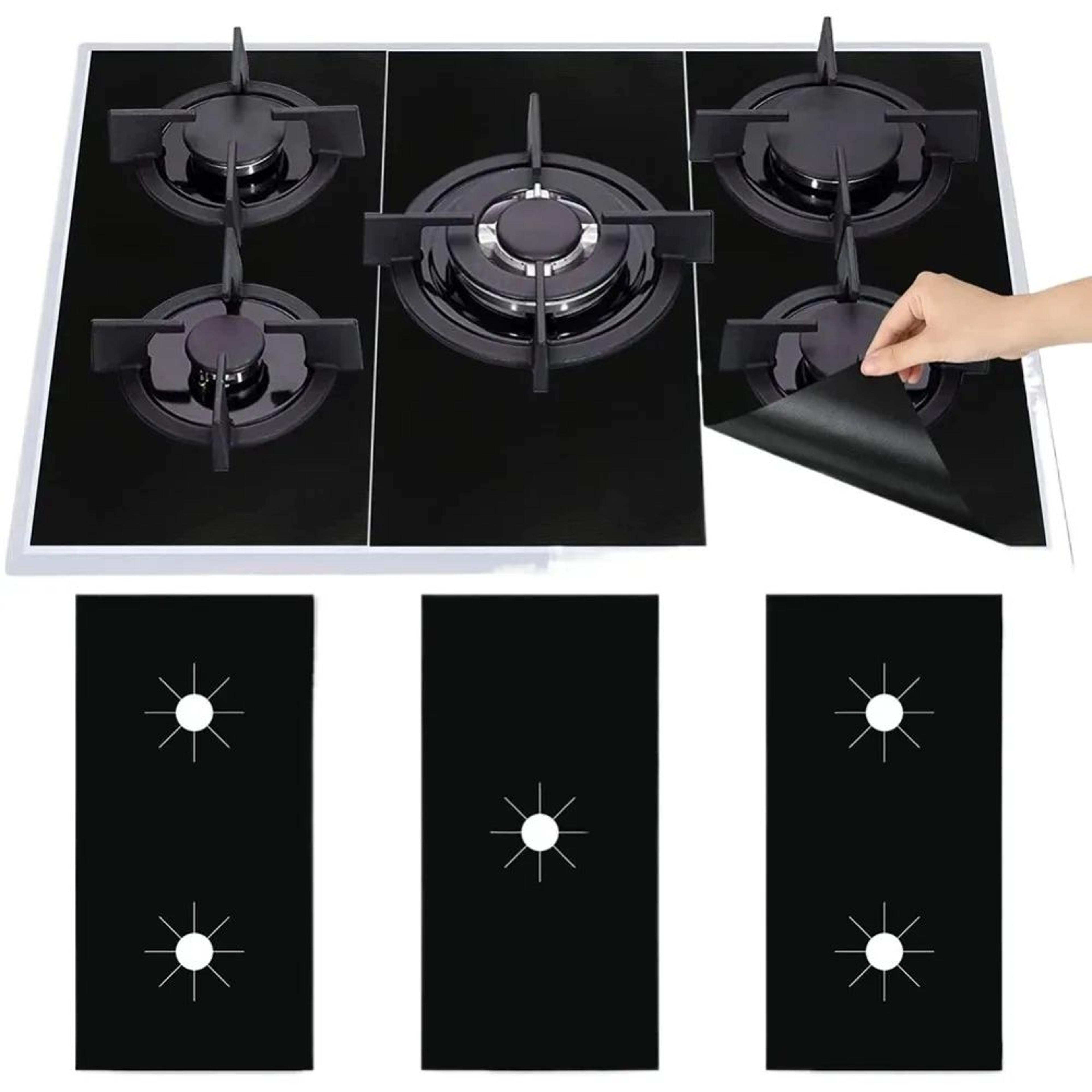 CleanShield Gas Stove Guard Set  Reusable Stove Surface Protection Mats 3Piece 0