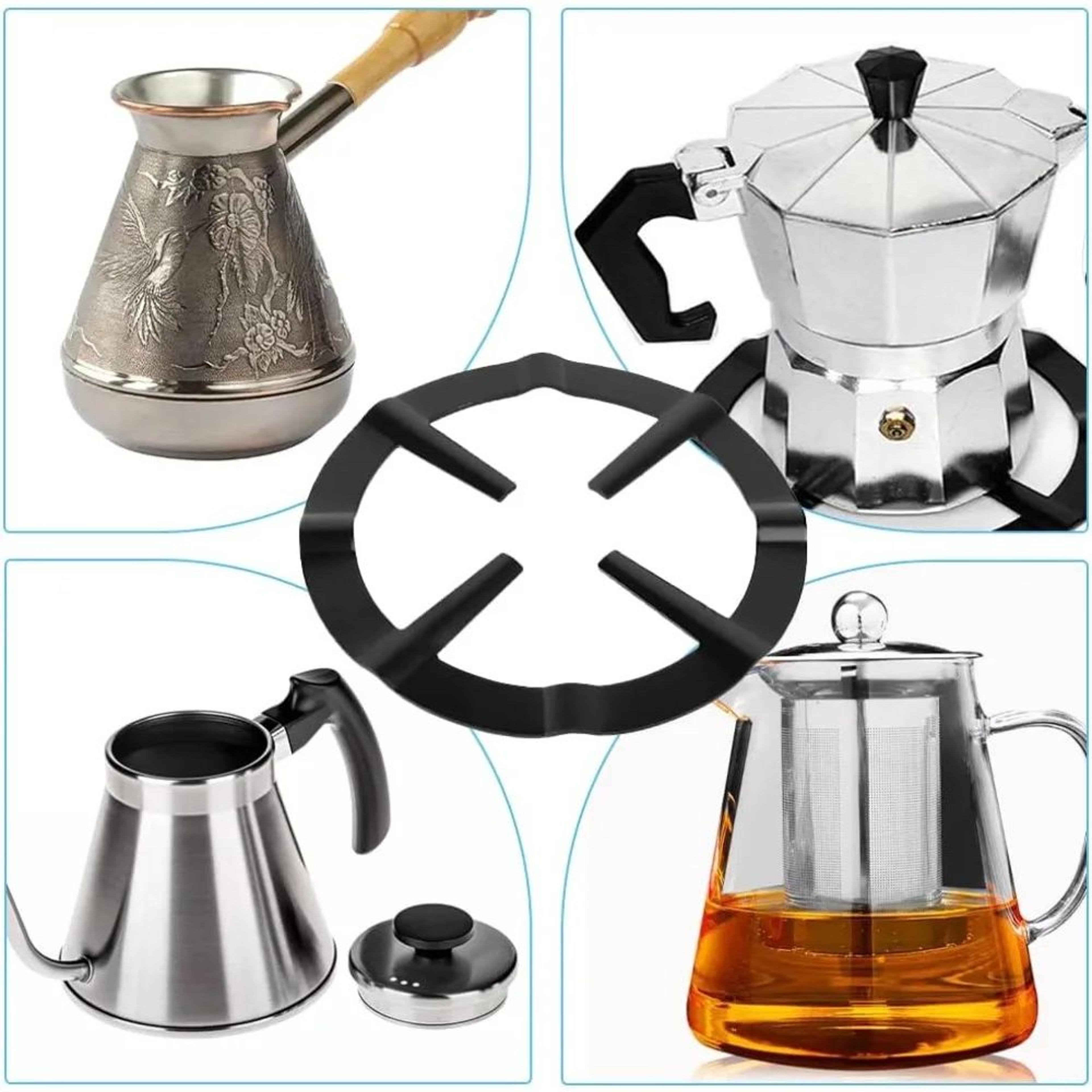 HeatSafe Stainless Steel Stove Stand  Gas Wok Ring  Moka Pot Support For Small Cookware 2