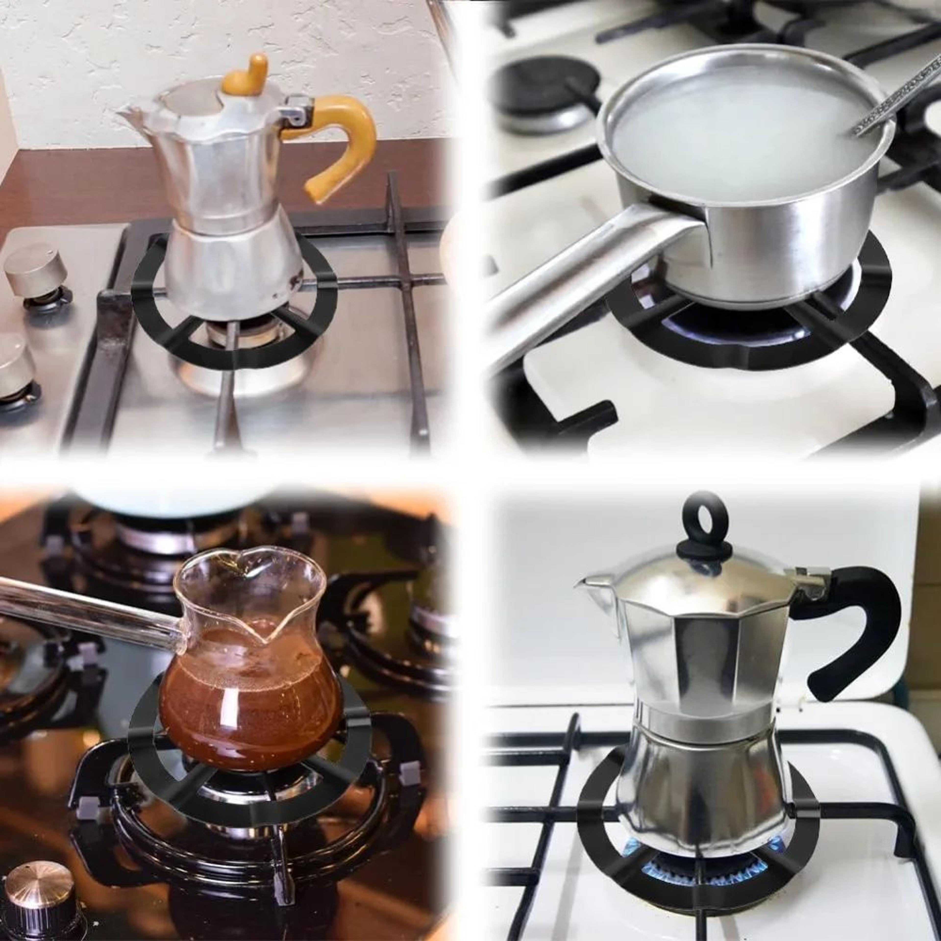 HeatSafe Stainless Steel Stove Stand  Gas Wok Ring  Moka Pot Support For Small Cookware 4