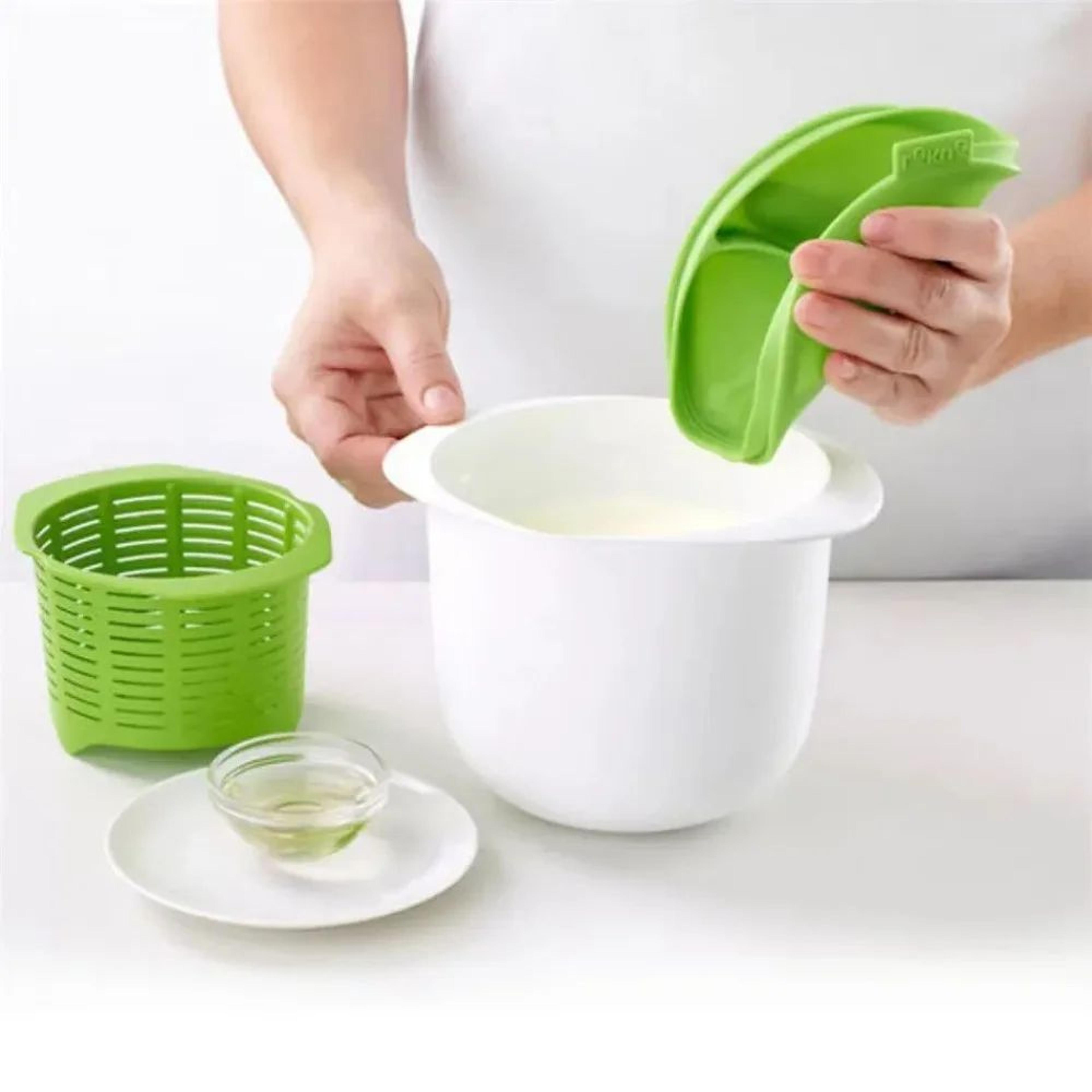 Microwave Cheese Maker Kit  Reusable DIY Fresh Cheese Maker With Whey Draining Filter 1