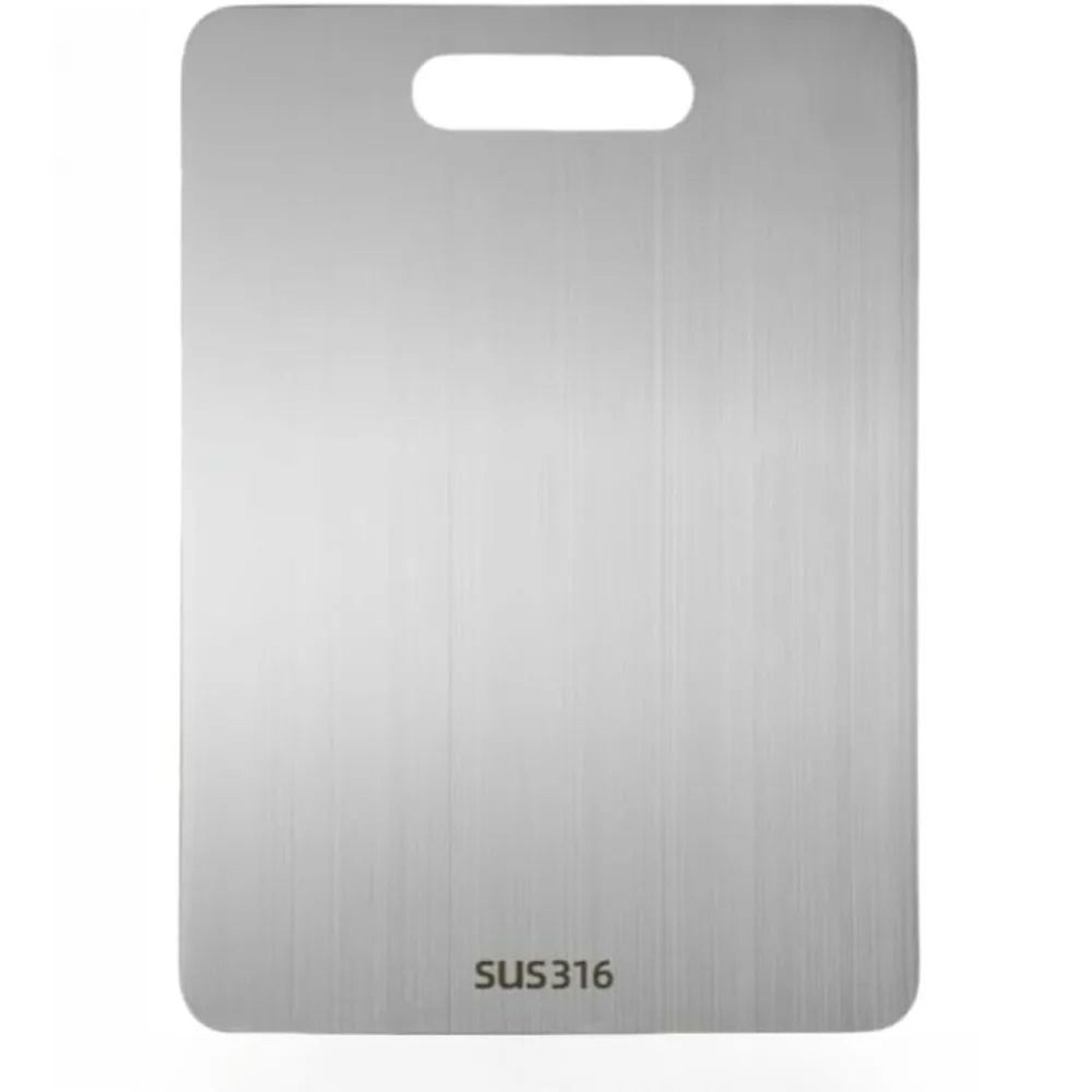 Titanium  SUS316 Stainless Steel Cutting Board  DoubleSided Food Grade Kitchen Board 7