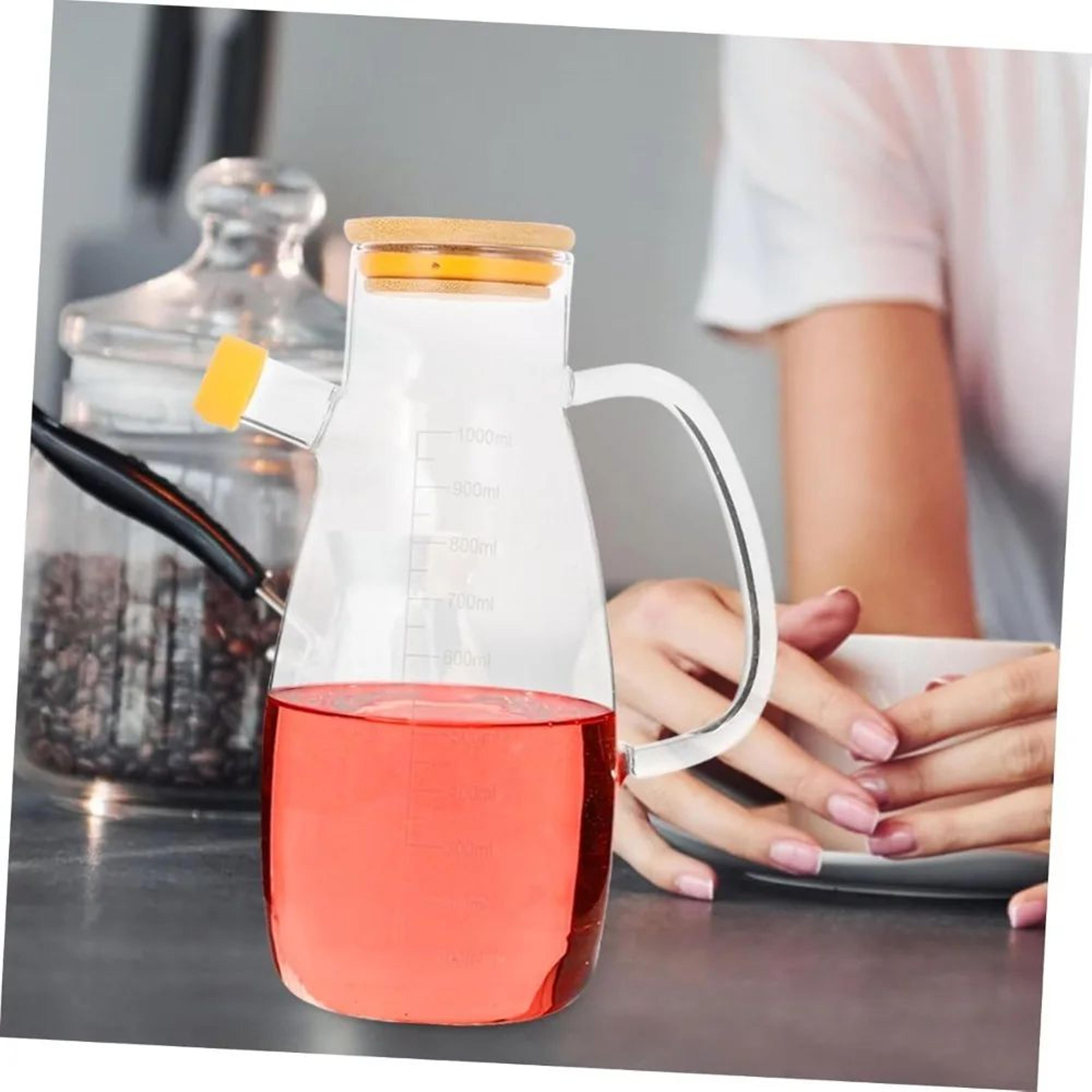 34oz Glass Olive Oil Bottle With Graduation  LeakProof Oil Dispenser For Kitchen  Outdoor Use 3