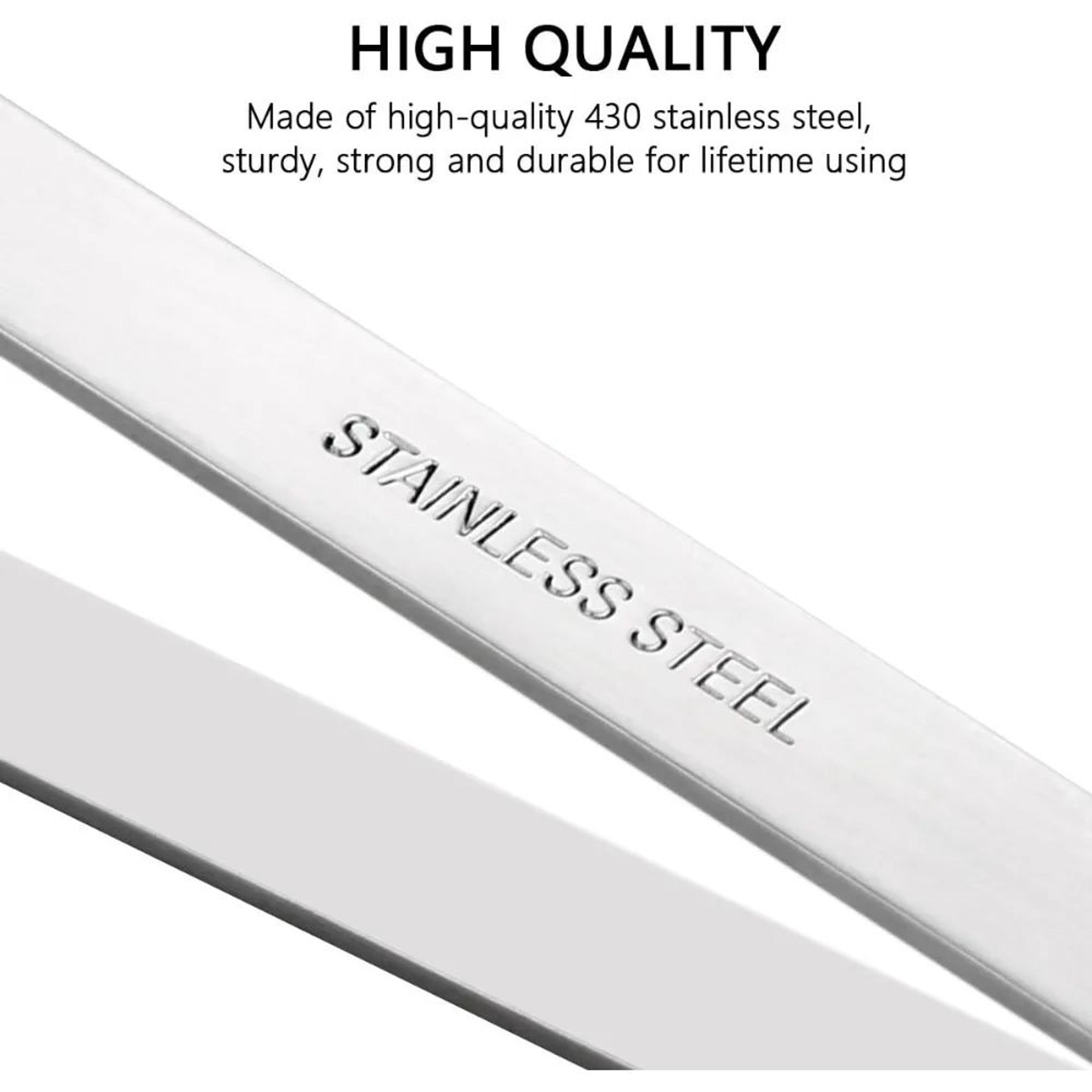 Stainless Steel Fish Bone Tweezers  Flat  Angled Precision Fish Bone Remover Tool 2