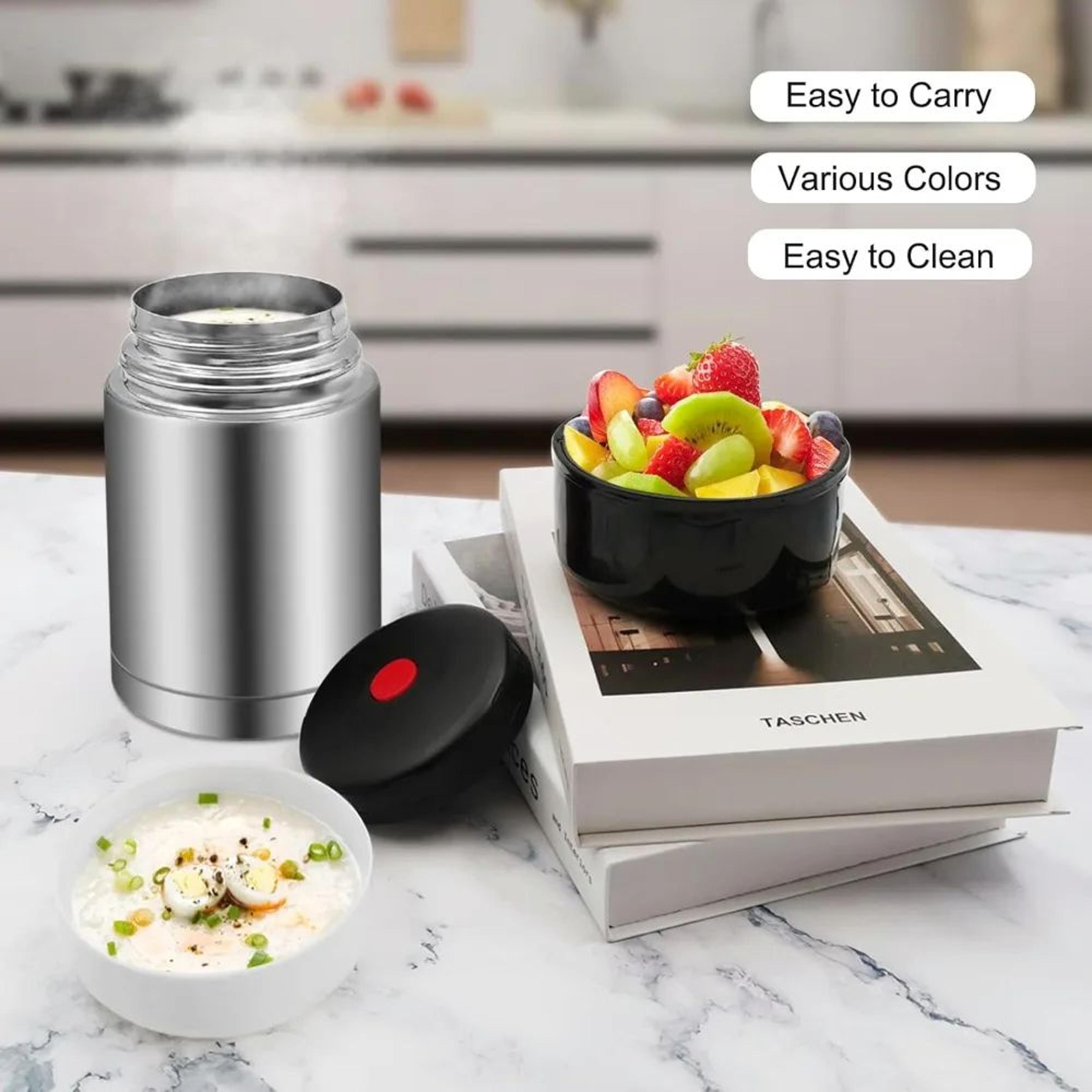 35oz Stainless Steel Soup Thermos  Vacuum Insulated LeakProof Food Container For Hot  Cold Meals 3