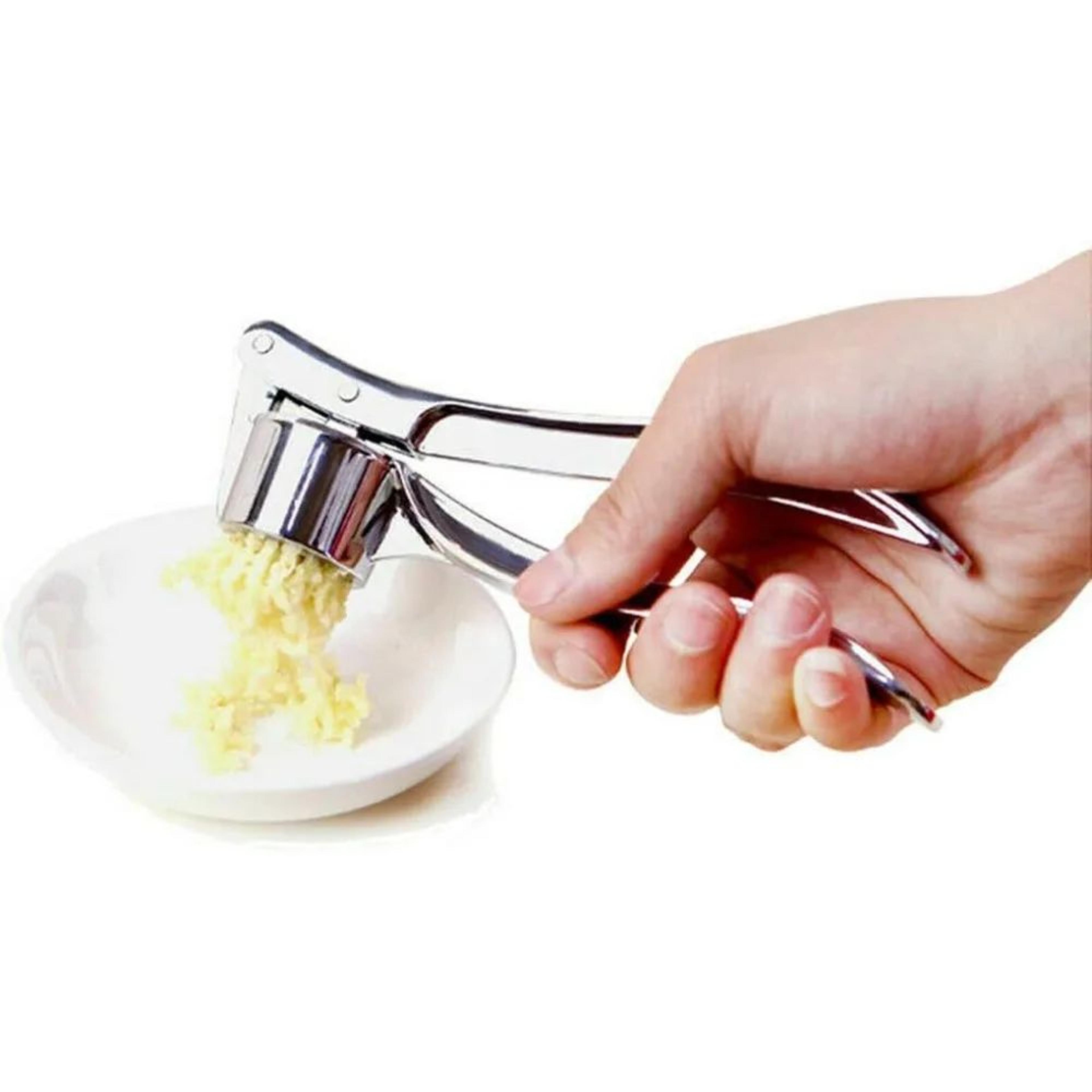 HeavyDuty Stainless Steel Garlic Press  Ginger Crusher  EasyClean Kitchen Squeezer 1