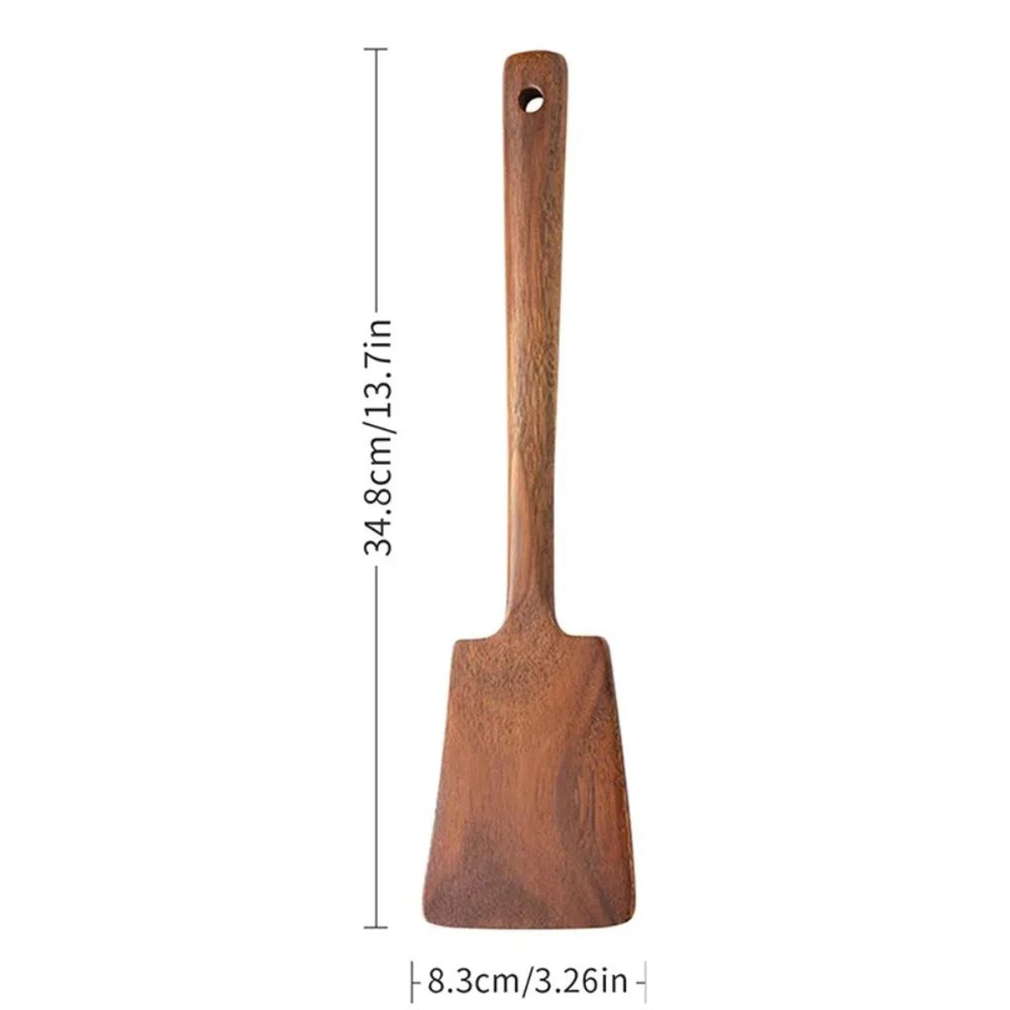 Natural Wooden Spatula For Nonstick Cookware  Durable Wooden Cooking Spatula For Everyday Use 5