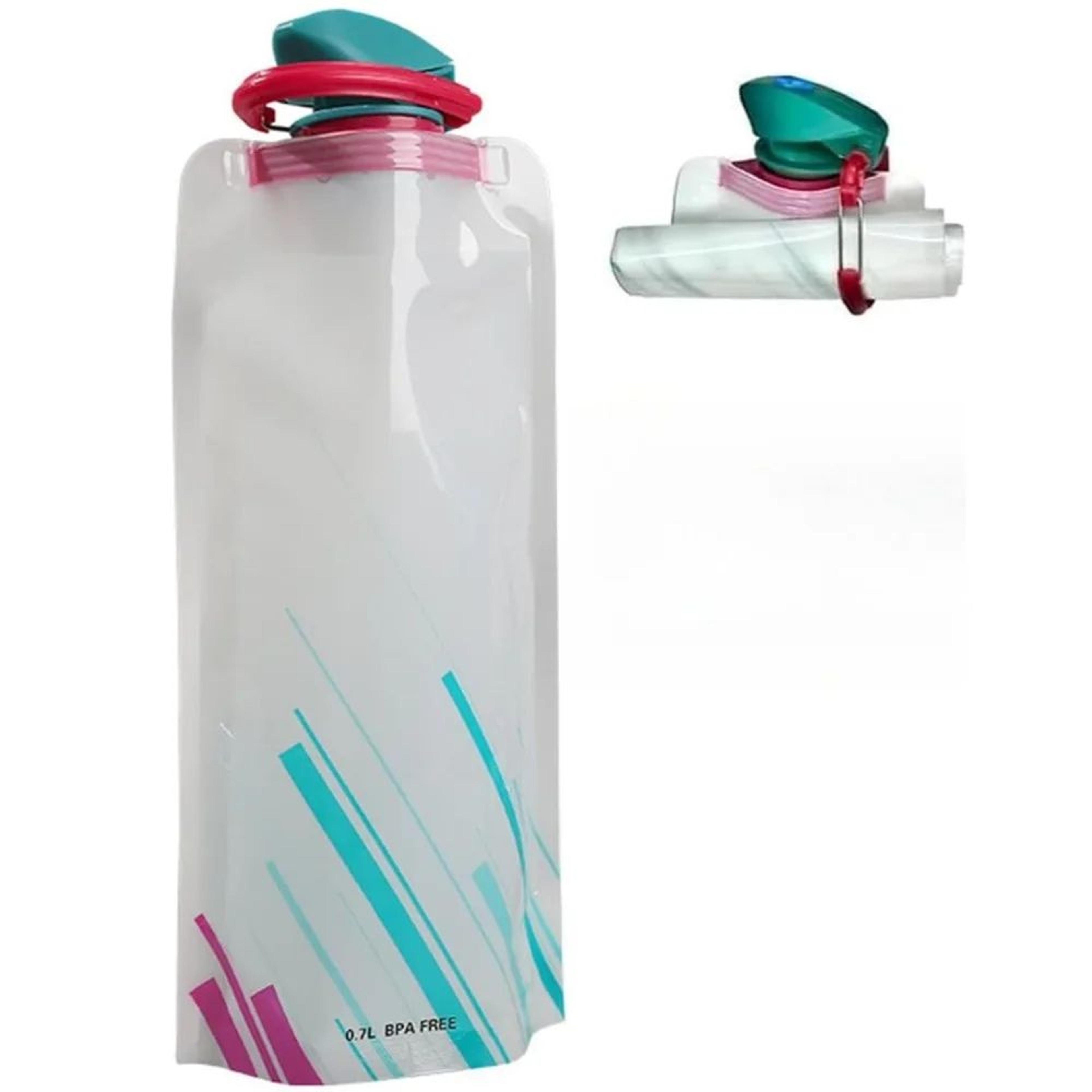 23oz Collapsible Water Bottle  BPAFree Reusable Hydration Bottle For Travel Hiking  Camping 0