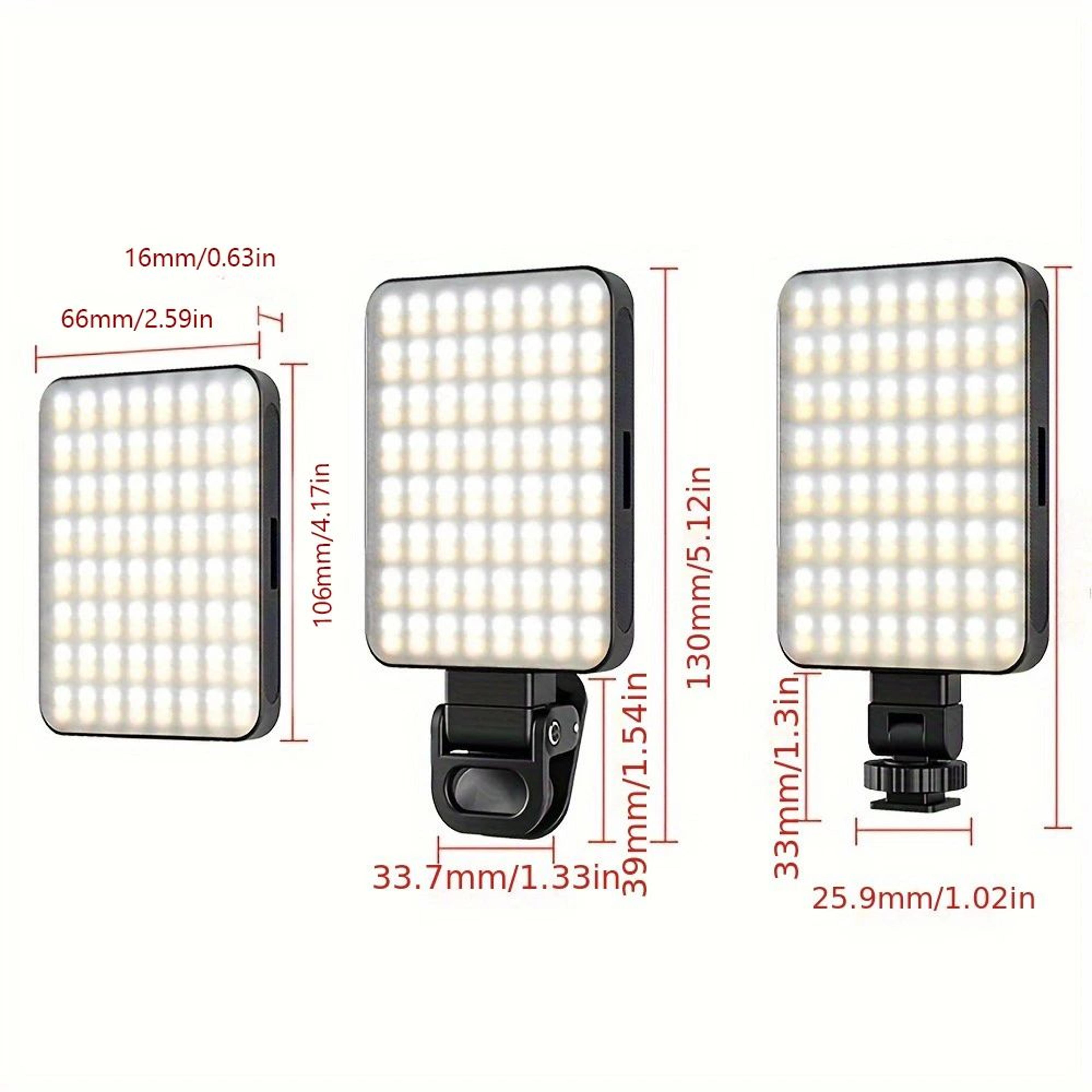 Magnetic LED Fill Light With Clip  3000mAh Rechargeable Selfie  Video Conference Light 4