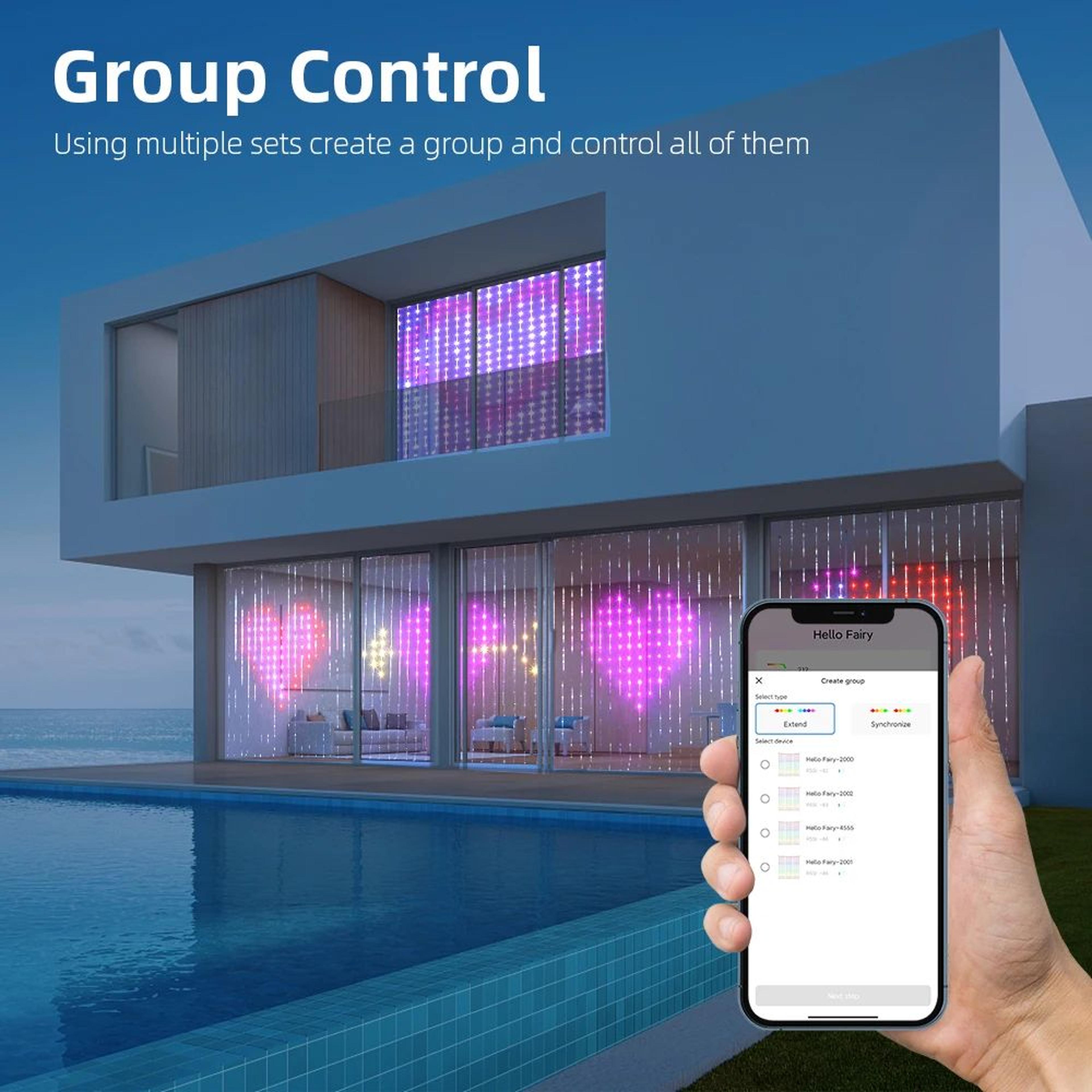 Smart 400 LED USB Curtain Lights With App Control  Music Sync  Colorful DIY LED Fairy Light Curtain 2
