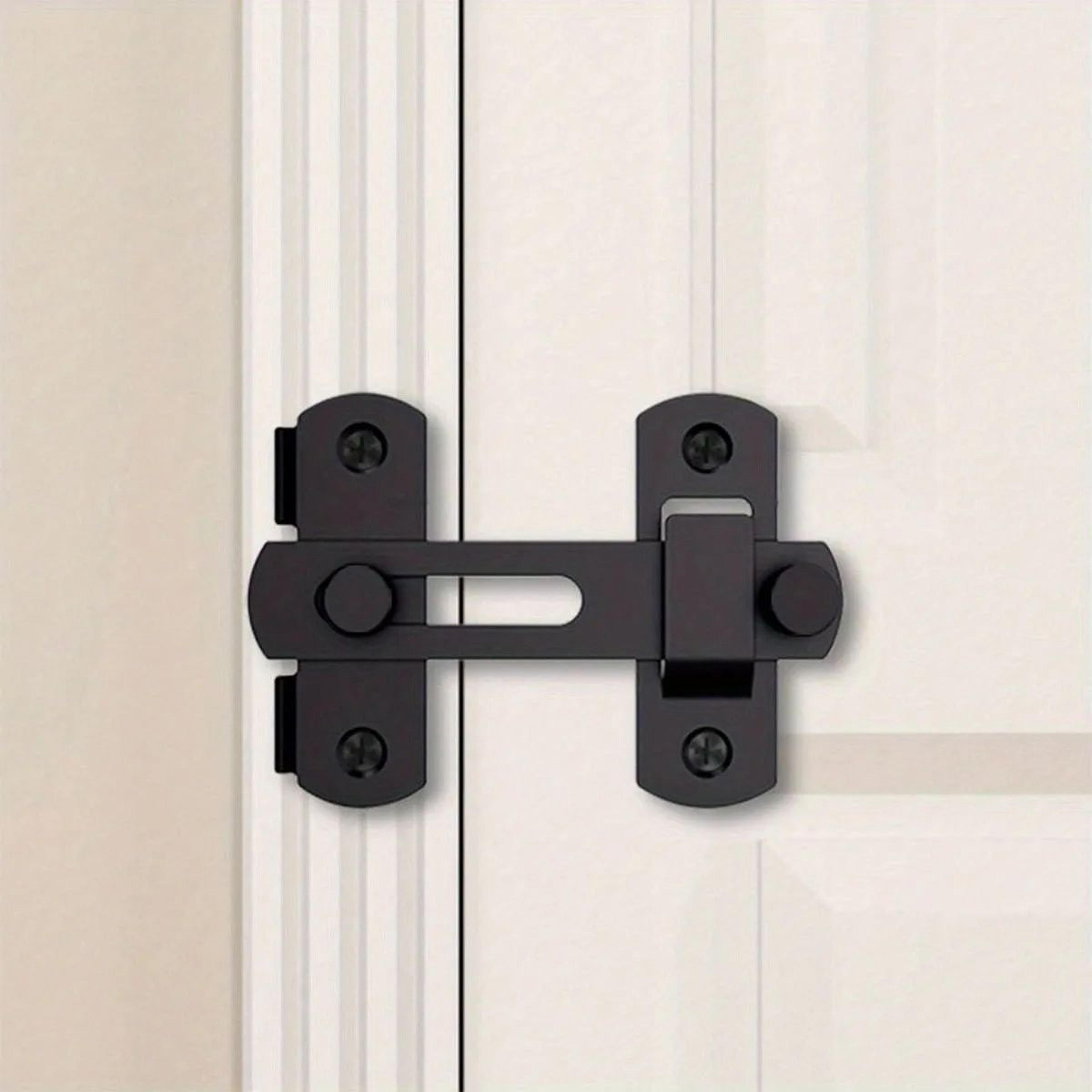 Stainless Steel Barn Door Lock  Sliding Door Latch With 0180 Flip For Bathrooms Garages  Pet Doors 0