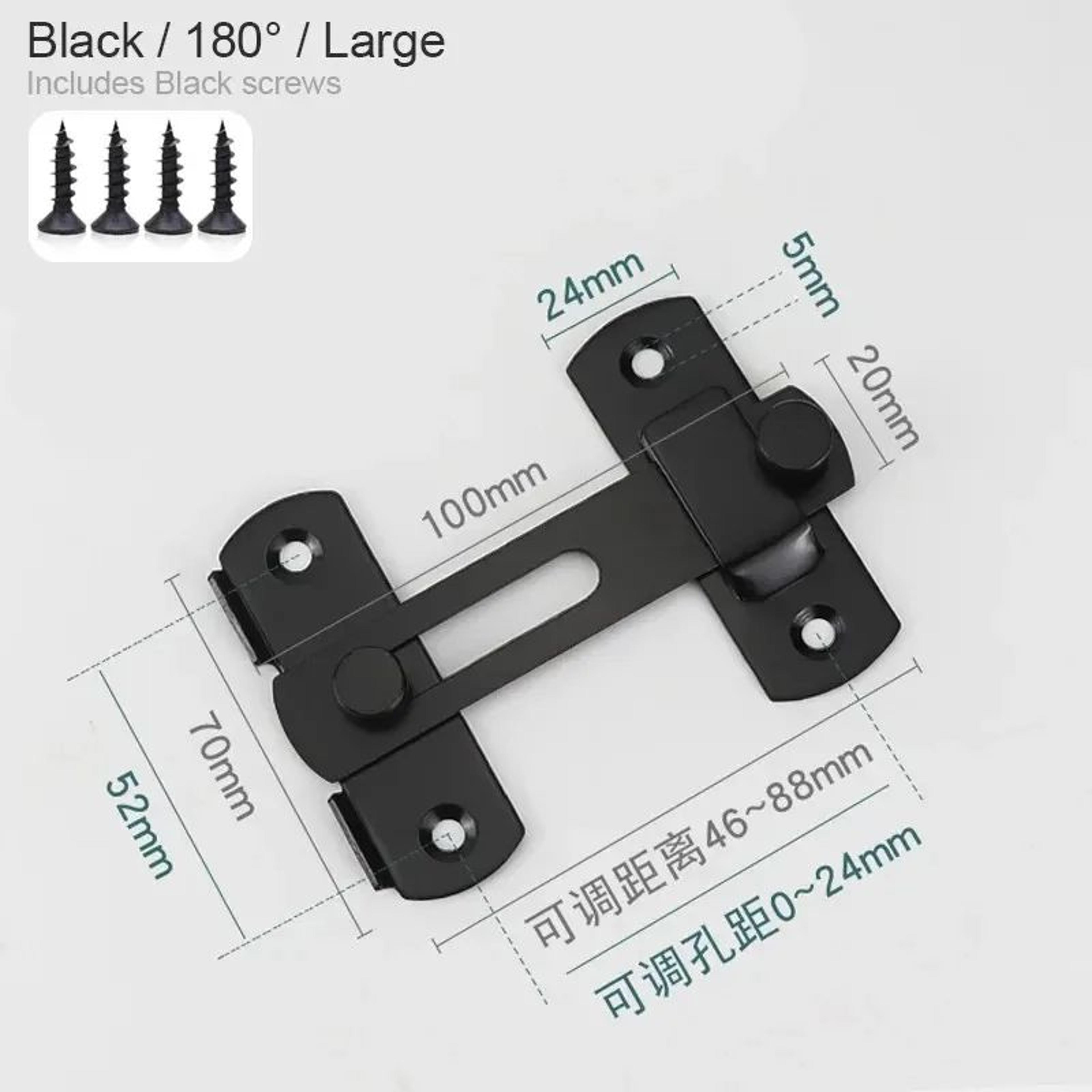 Stainless Steel Barn Door Lock  Sliding Door Latch With 0180 Flip For Bathrooms Garages  Pet Doors 8