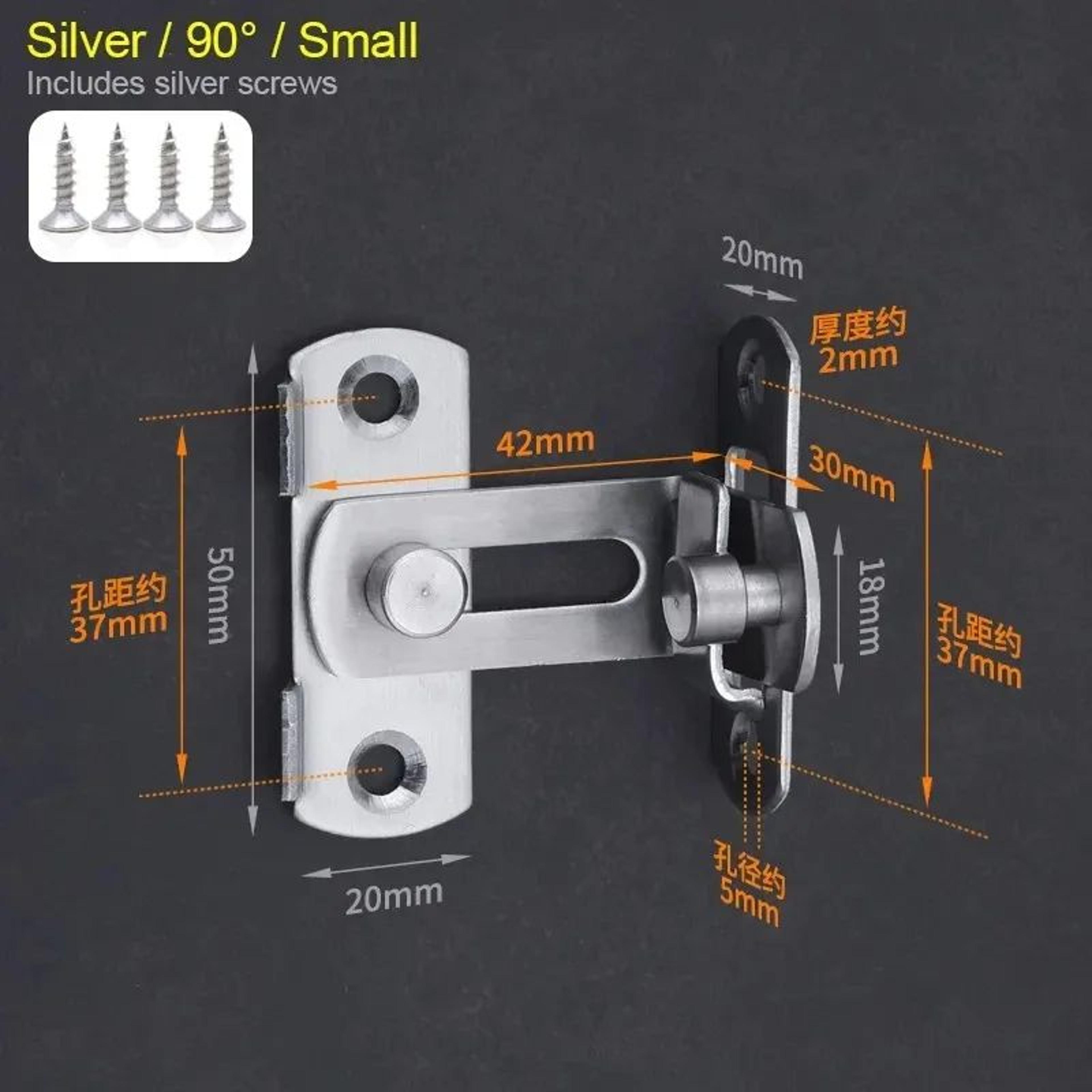 Stainless Steel Barn Door Lock  Sliding Door Latch With 0180 Flip For Bathrooms Garages  Pet Doors 11