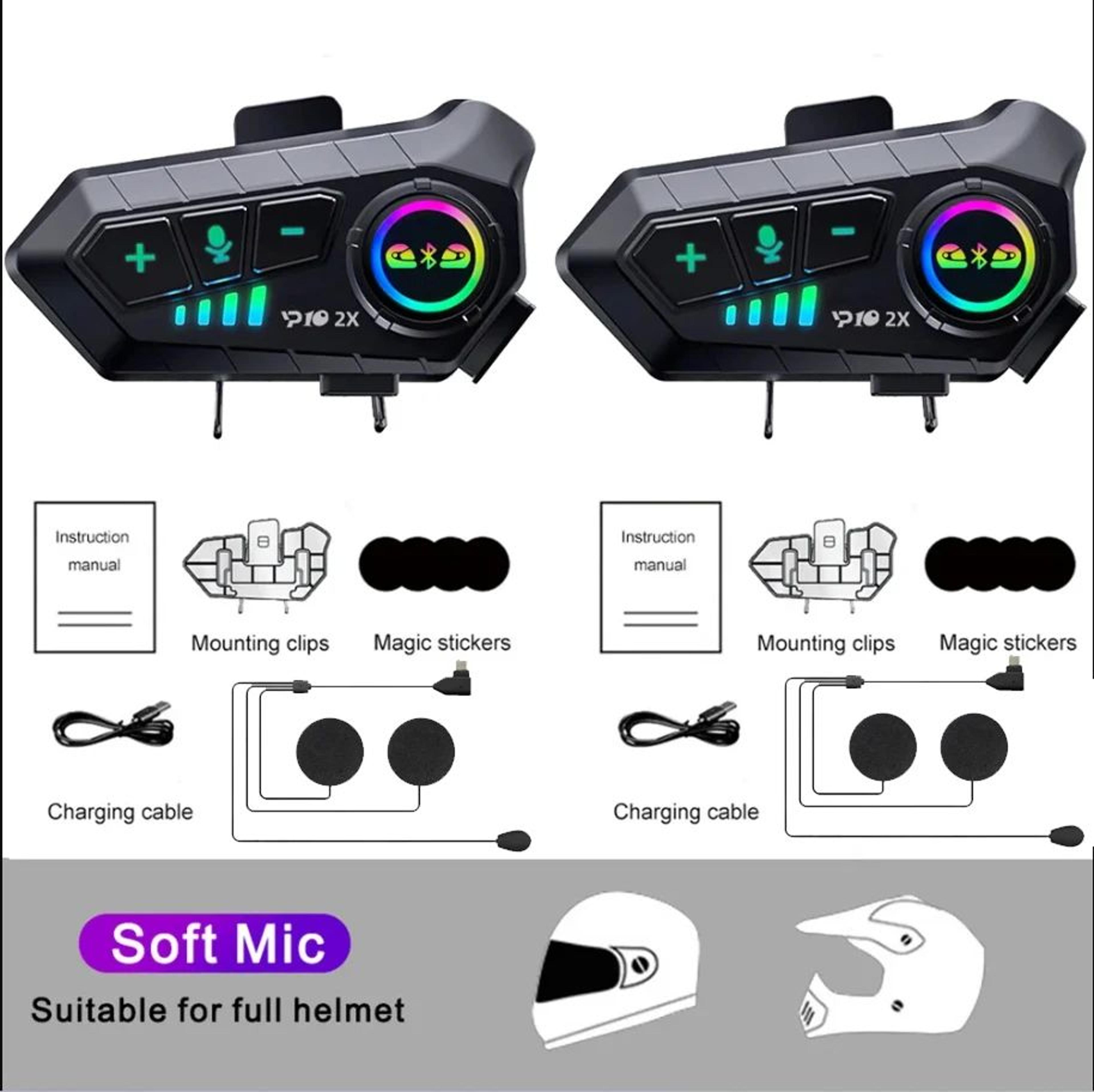 Kebidumei YP10 Bluetooth Motorcycle Helmet Intercom  Motorcycle Helmet Intercom With Bluetooth 53   6