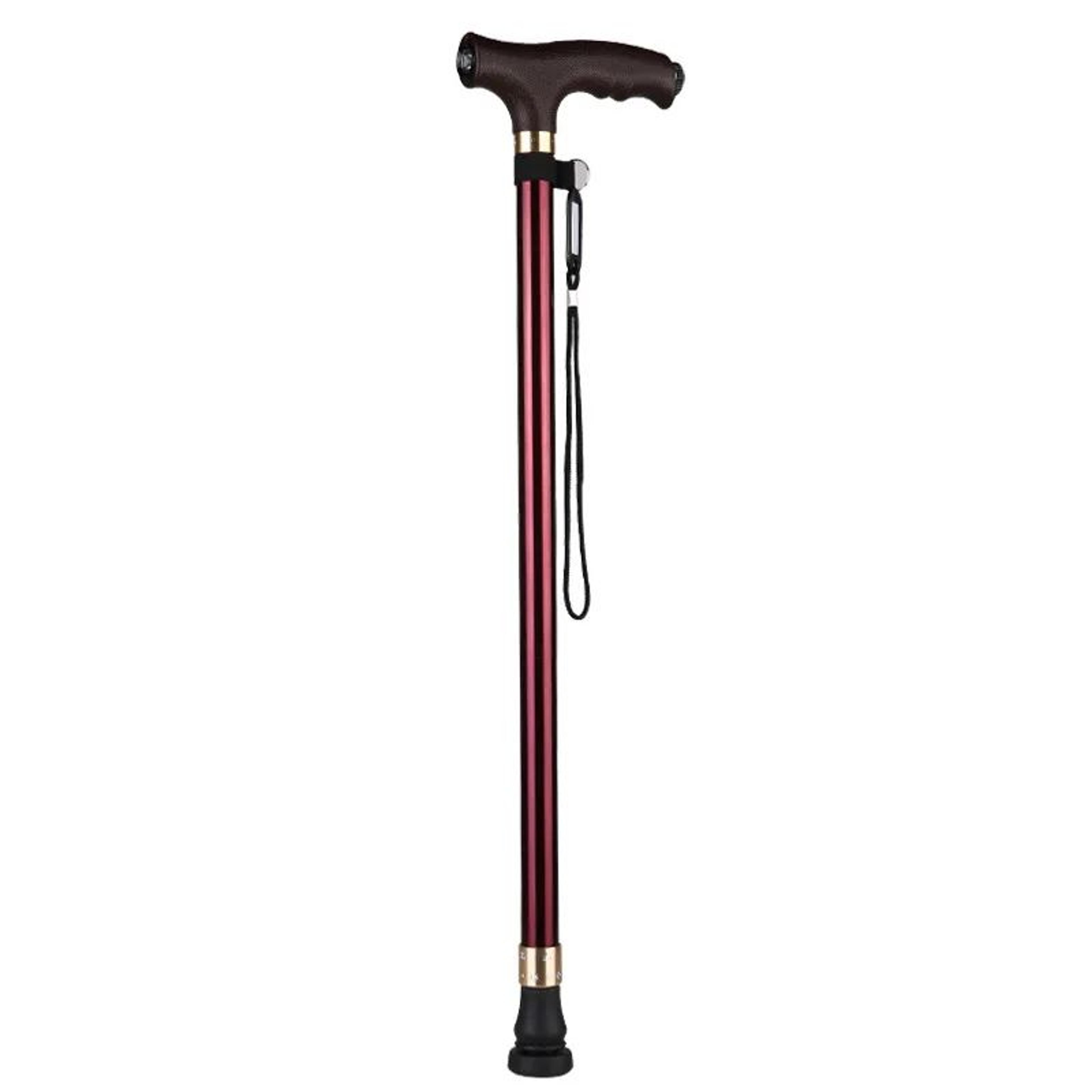 Adjustable NonSlip Walking Cane With LED Light  Lightweight Aluminum Support Stick For Seniors 5
