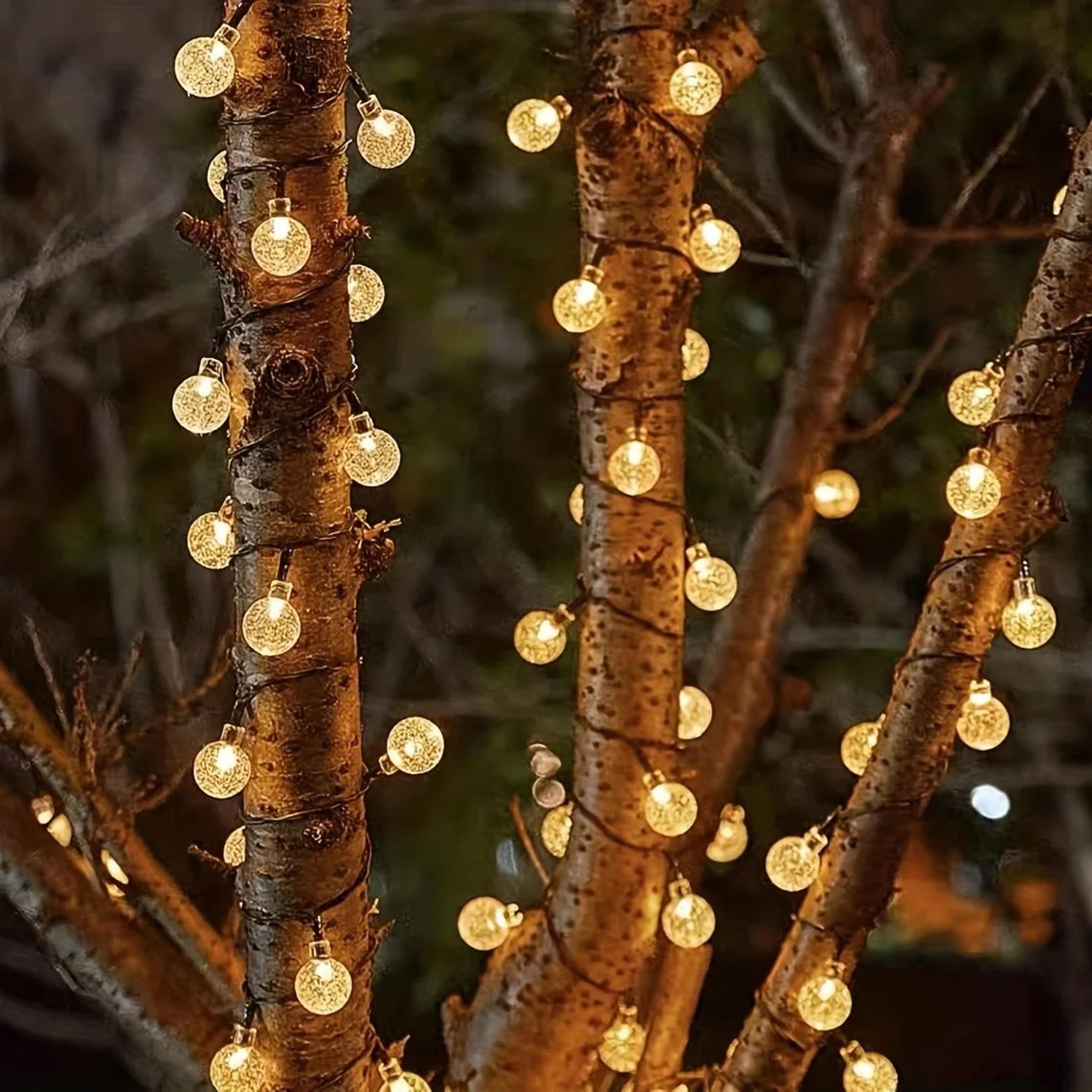 Crystal Globe Solar String Lights 39FT  Outdoor Solar String Lights With 100 LED 8 Modes IP65 Water 2