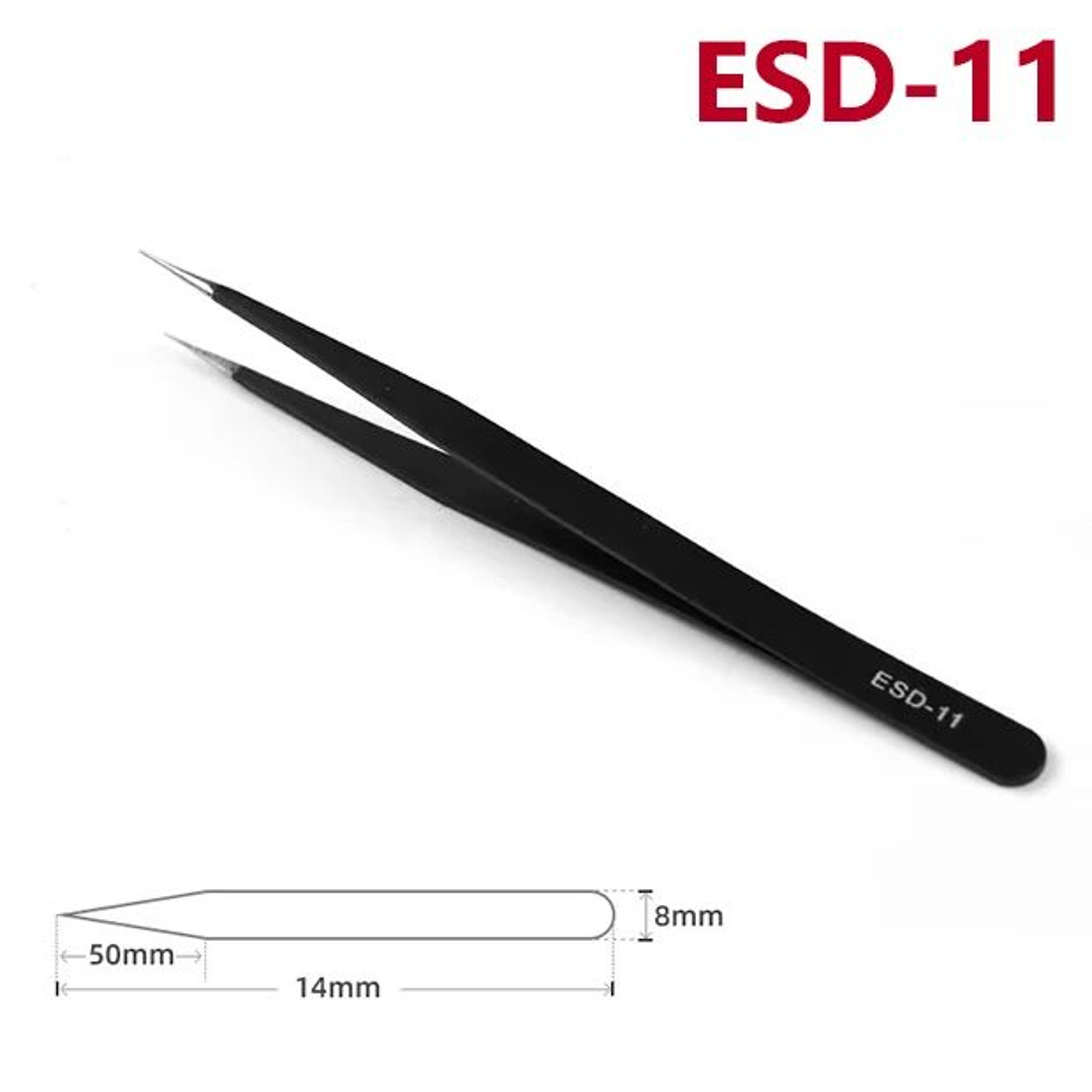 ESD Precision Tweezers Set  AntiStatic Precision Tweezers For Electronics Repair  Craft Work 8