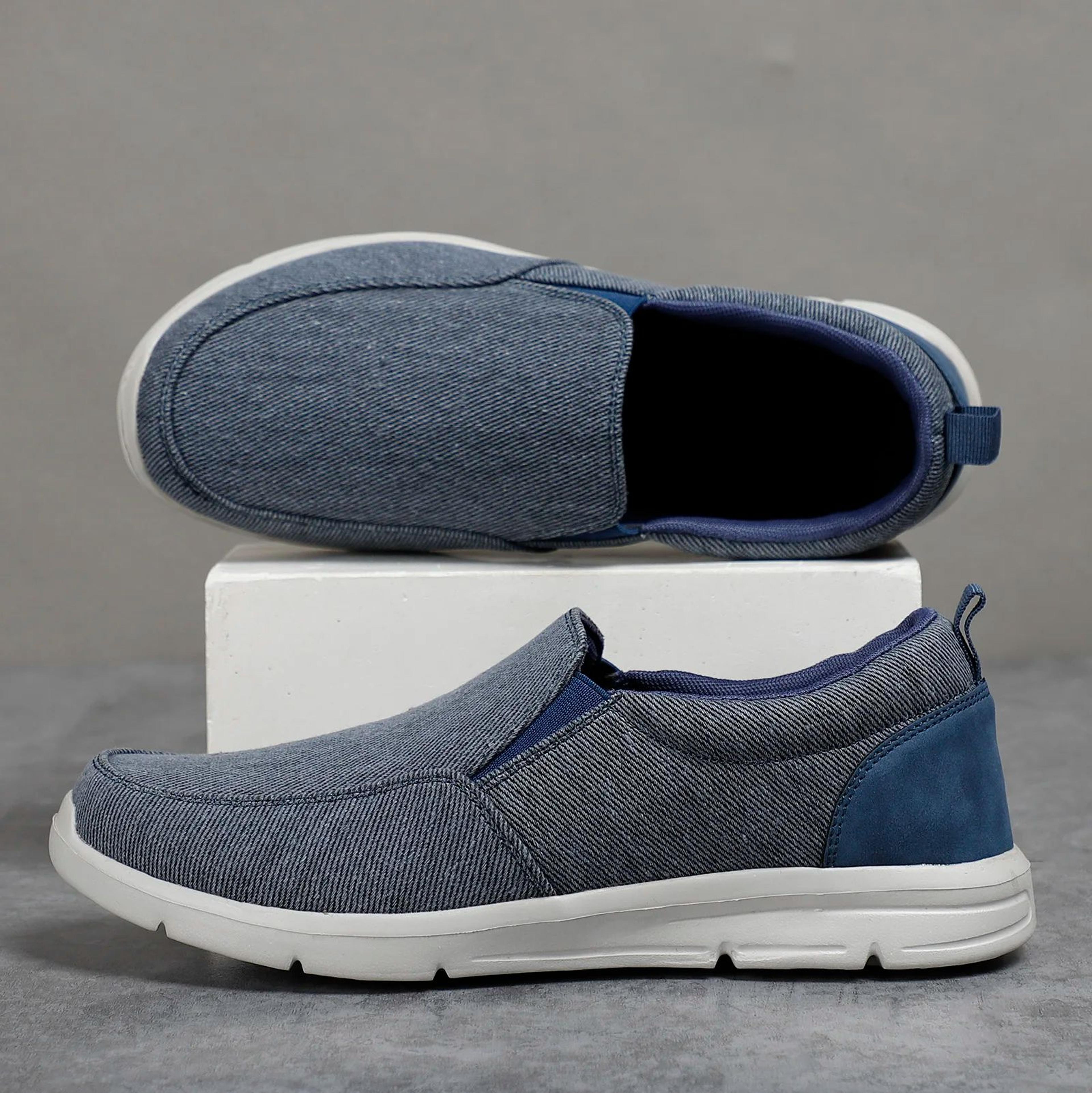 Breathable Canvas SlipOn Shoes For Men  Lightweight Summer Walking Loafers 3