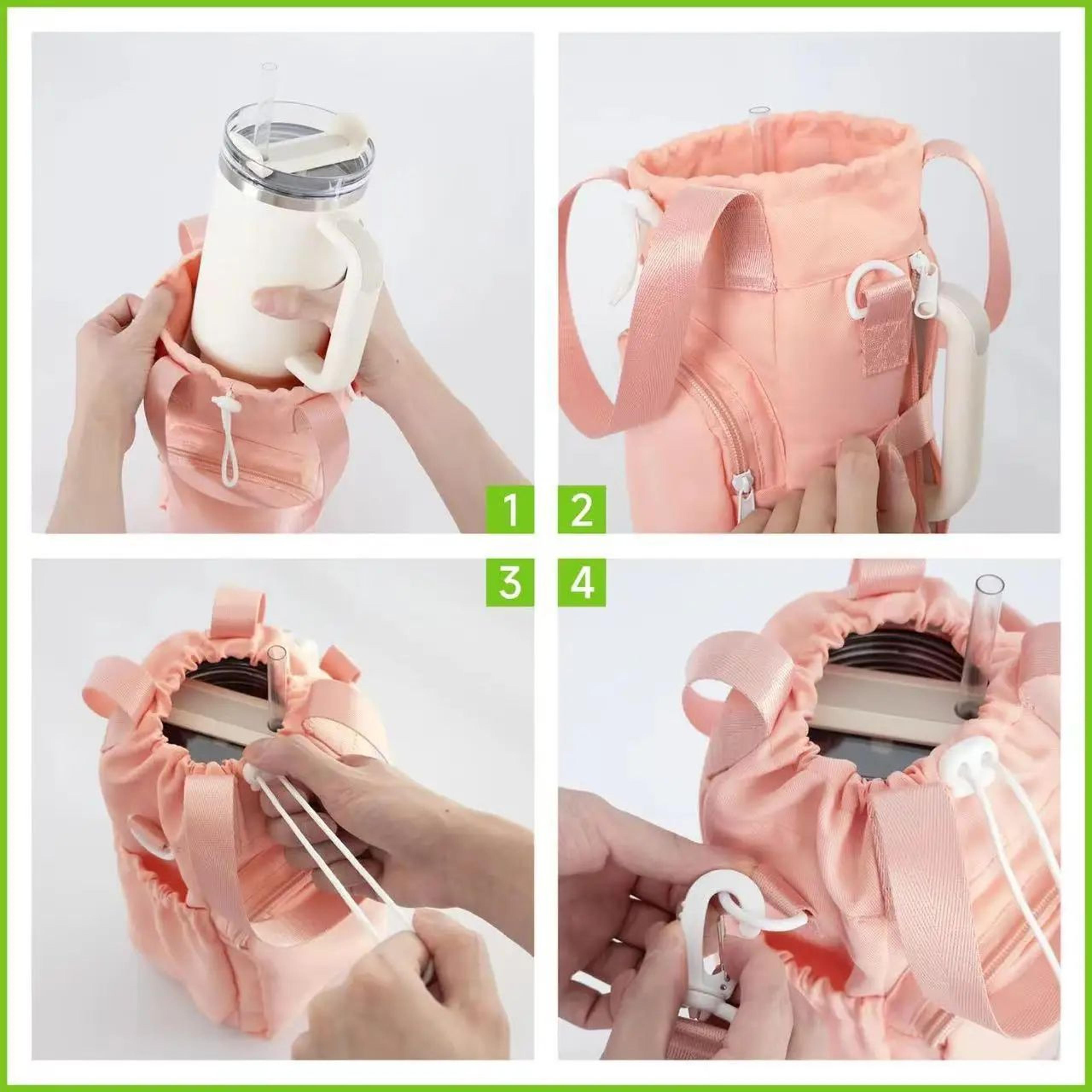 Waterproof Insulated Water Bottle Pouch  Durable Thermos Holder With Adjustable Strap For Outdoor T 0