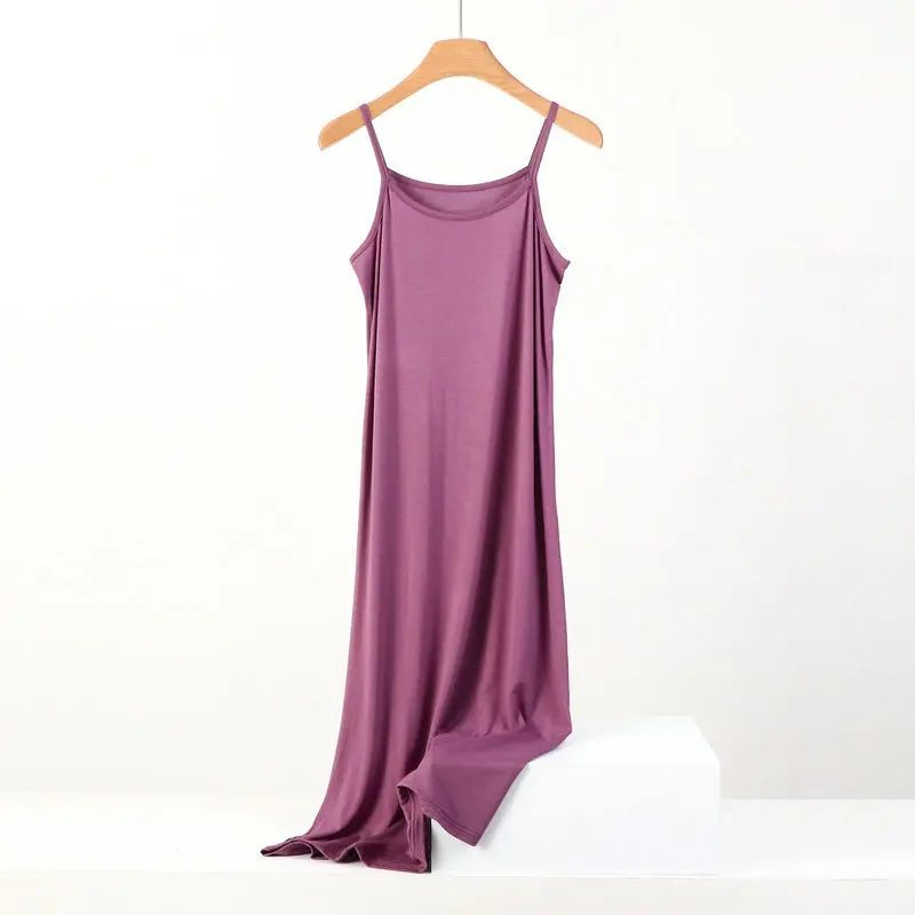 Plus Size Modal Cotton Nightgown  Soft Summer Women Night Dress With Adjustable Straps 12