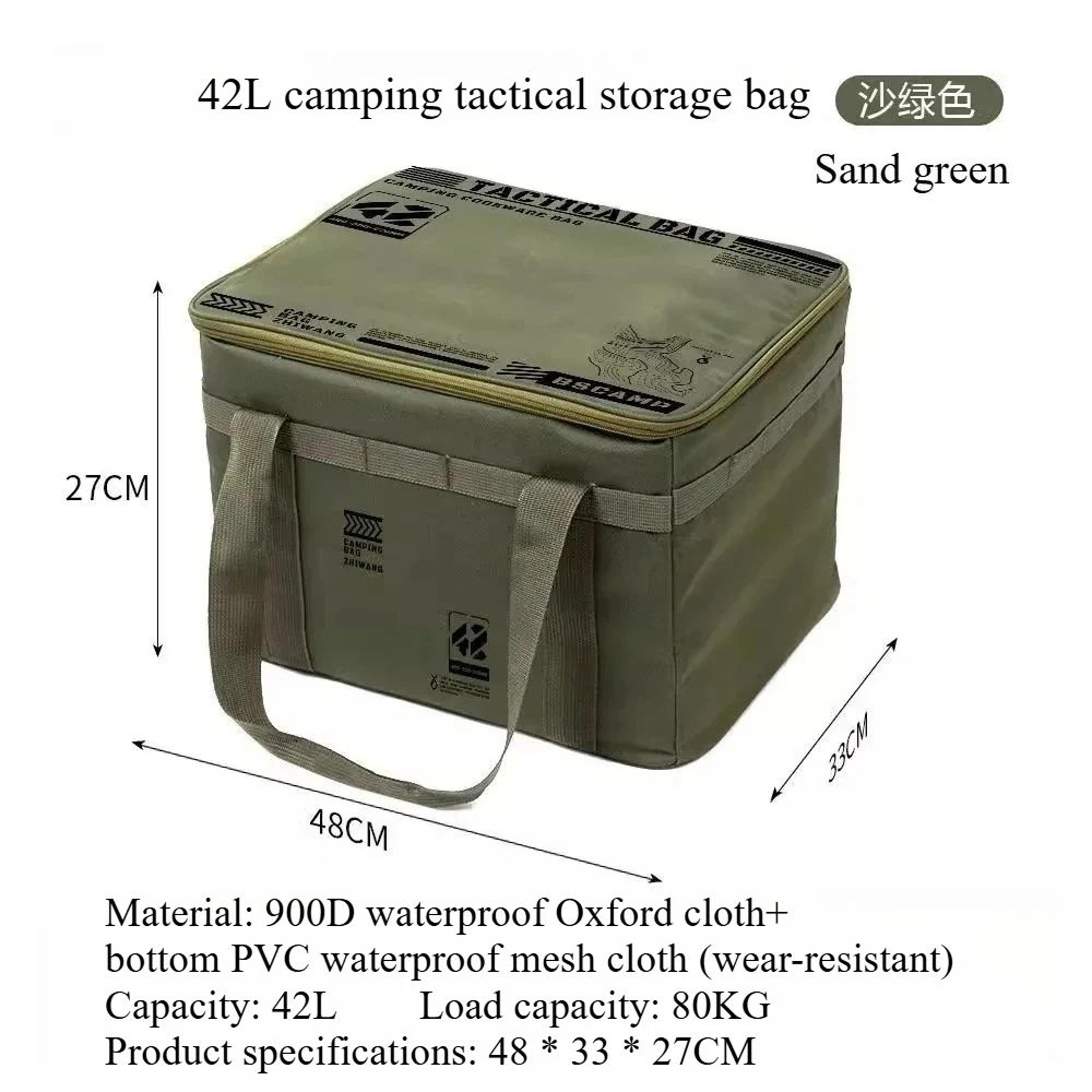 Outdoor Storage Bag  Large Capacity Folding Camping Storage Box Waterproof  Portable 6