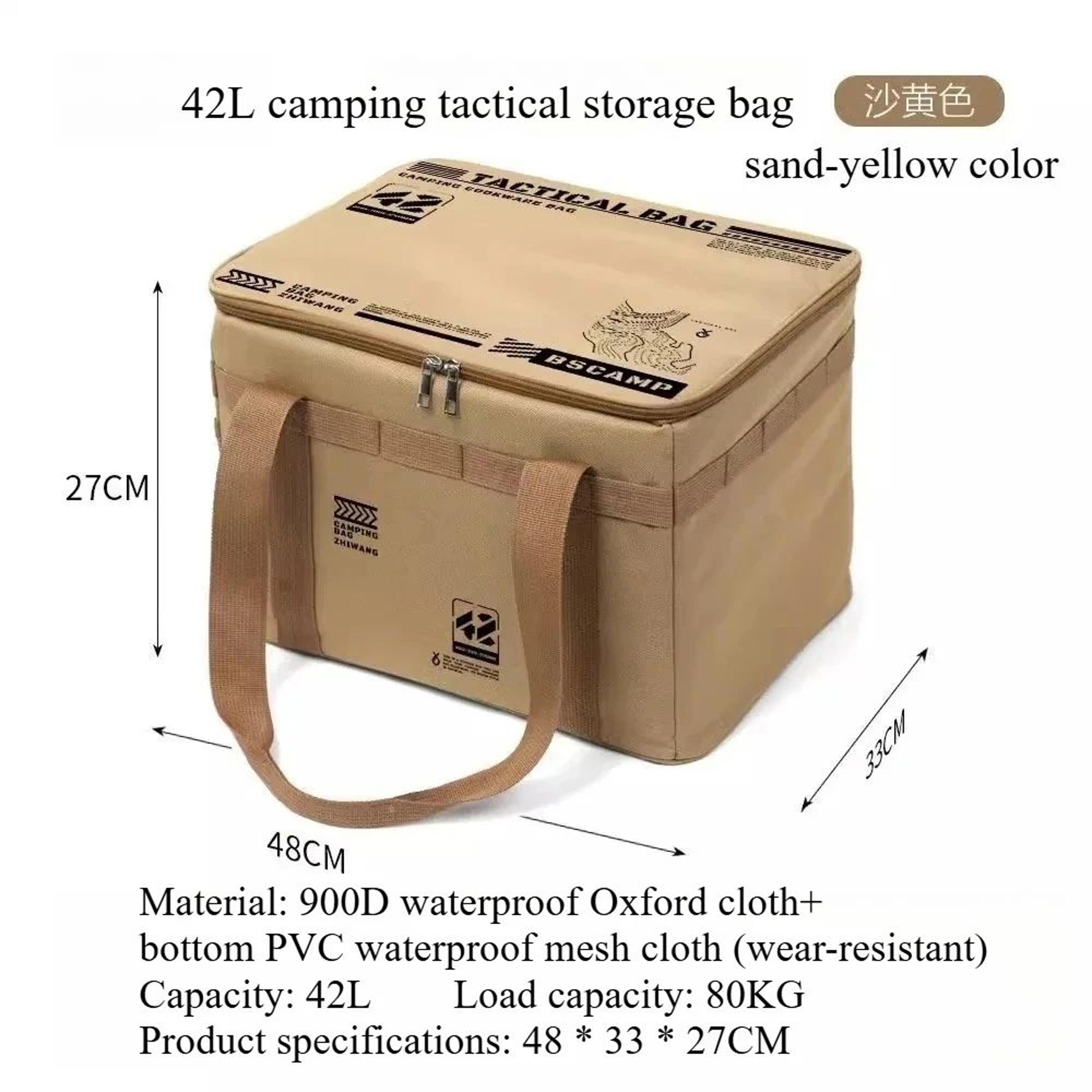 Outdoor Storage Bag  Large Capacity Folding Camping Storage Box Waterproof  Portable 11