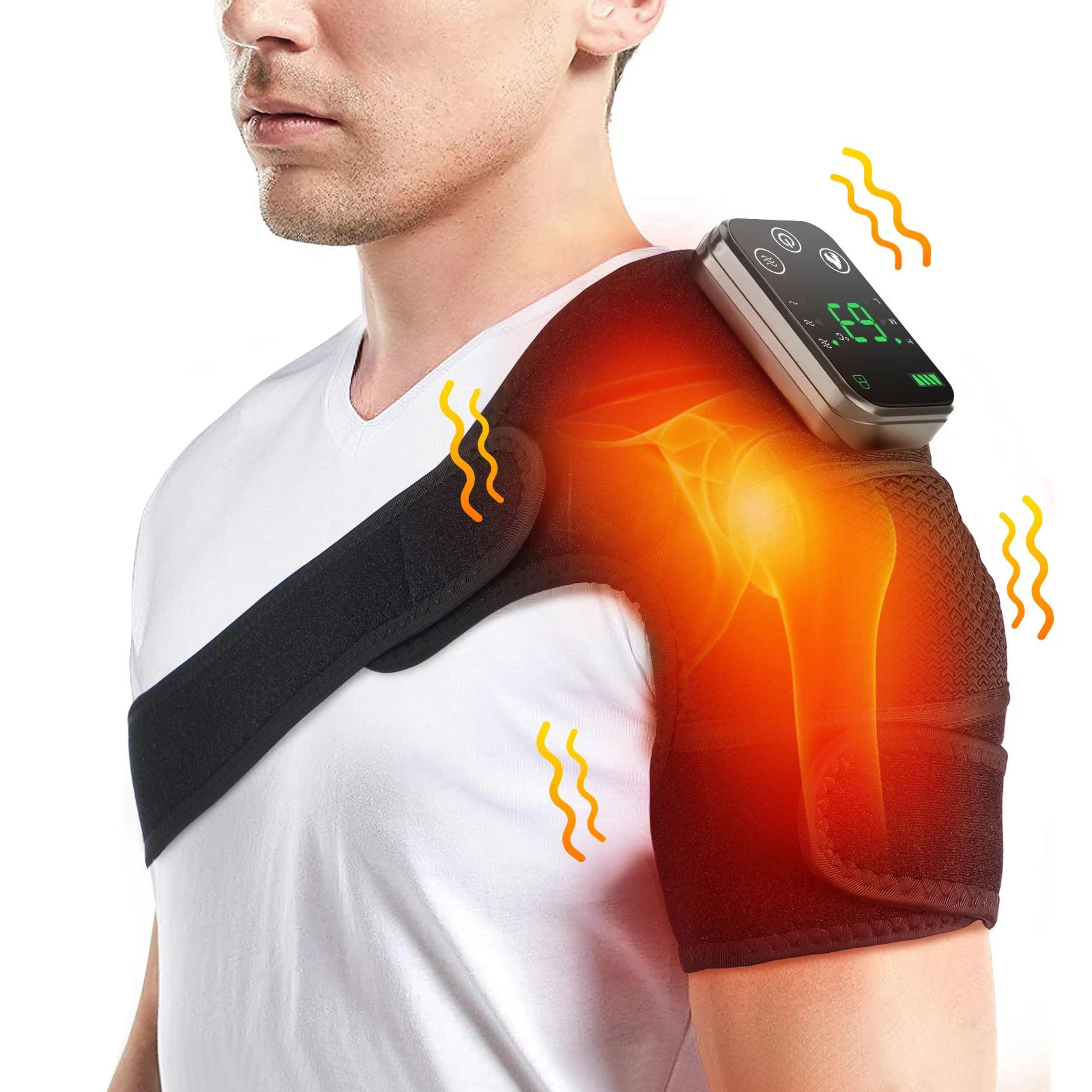 Heated Knee Massage Pad  3in1 Electric Vibration Massager With Hot Compress For Joint Relief 1