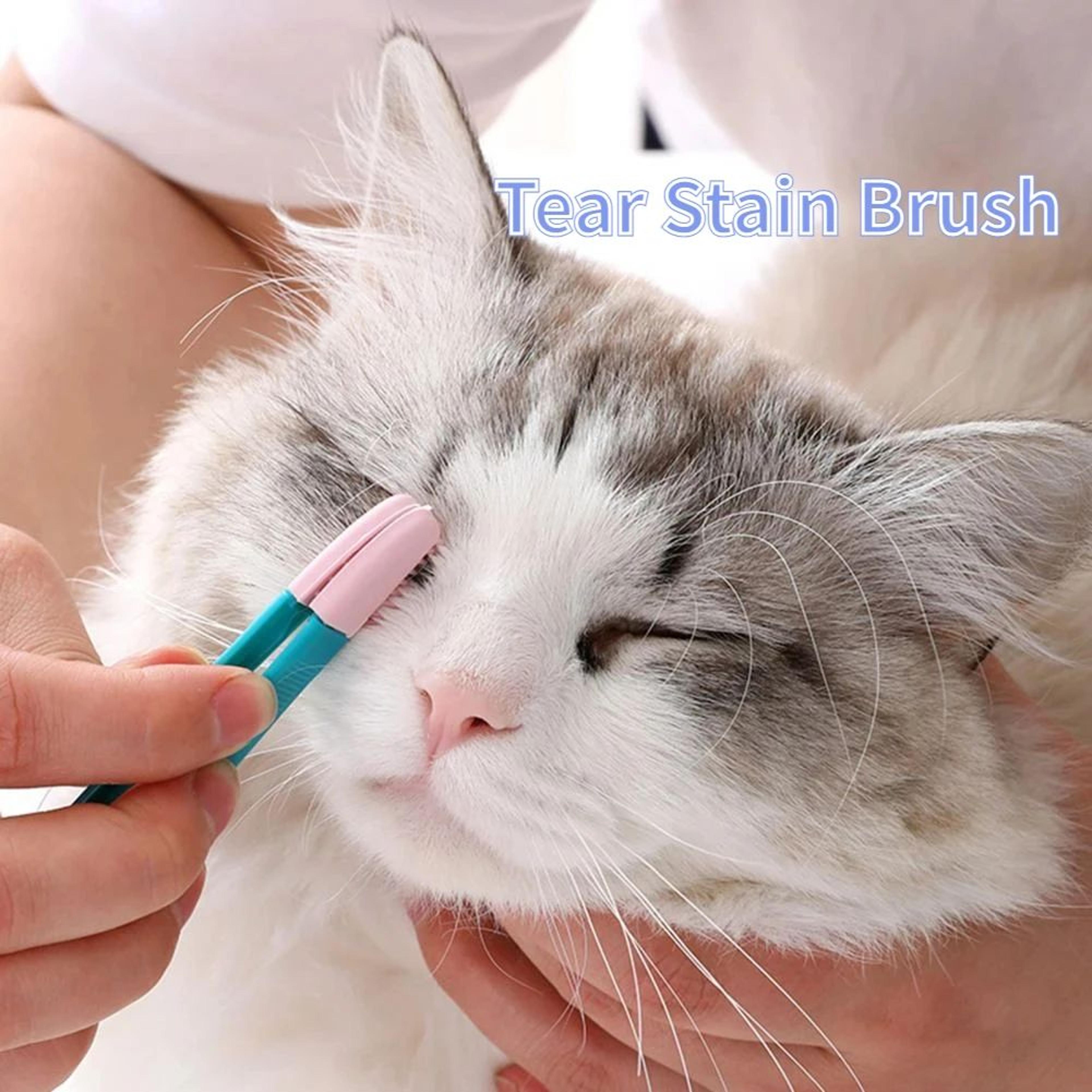 ClearView Gentle Care Brush  Pet Eye Cleaning Tool  Soft Tear Stain Remover For Cats And Dogs 2