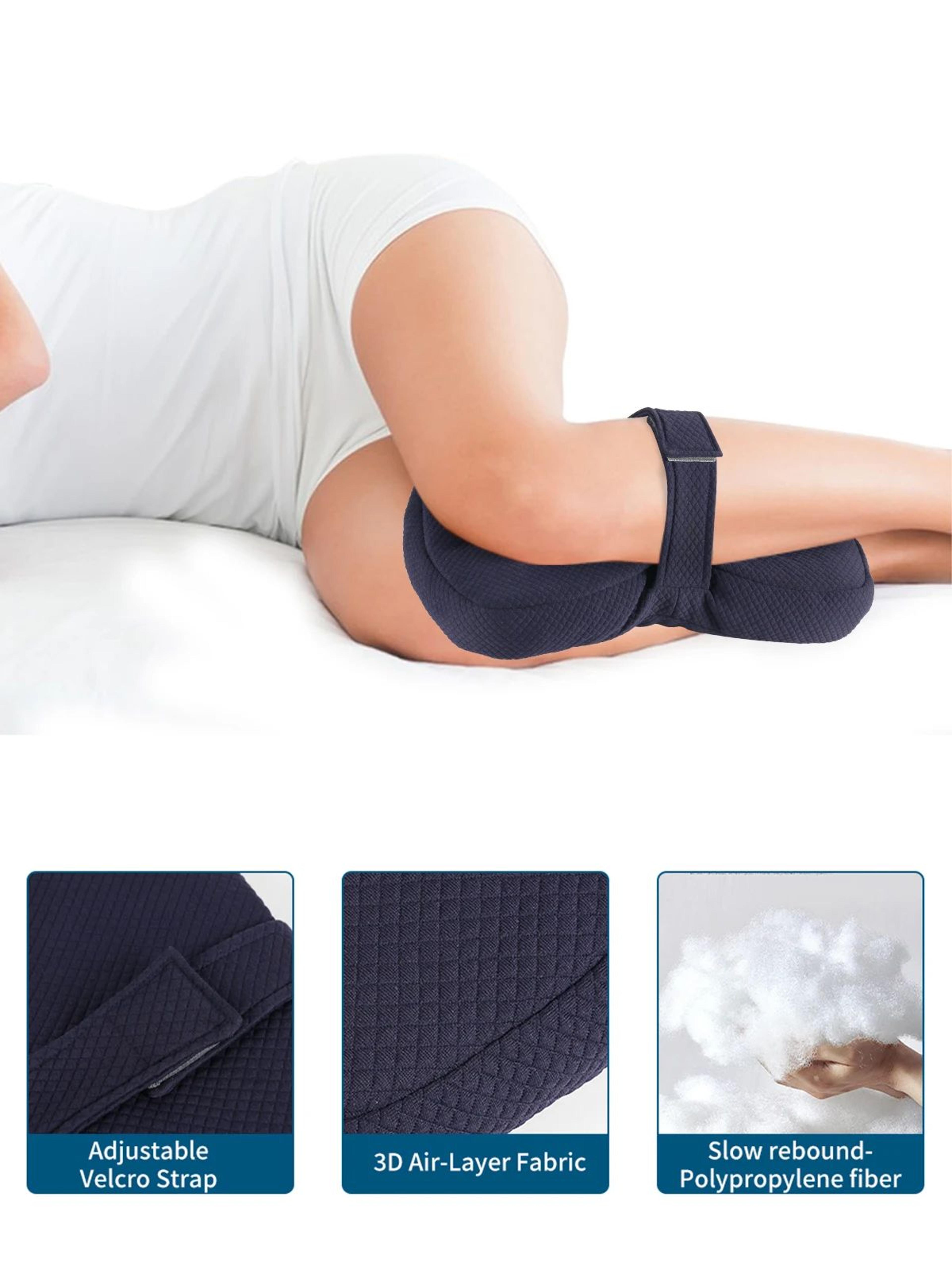AlignEase Comfort Wedge  Knee Pillow For Side Sleepers For Leg Hip  Back Support 1