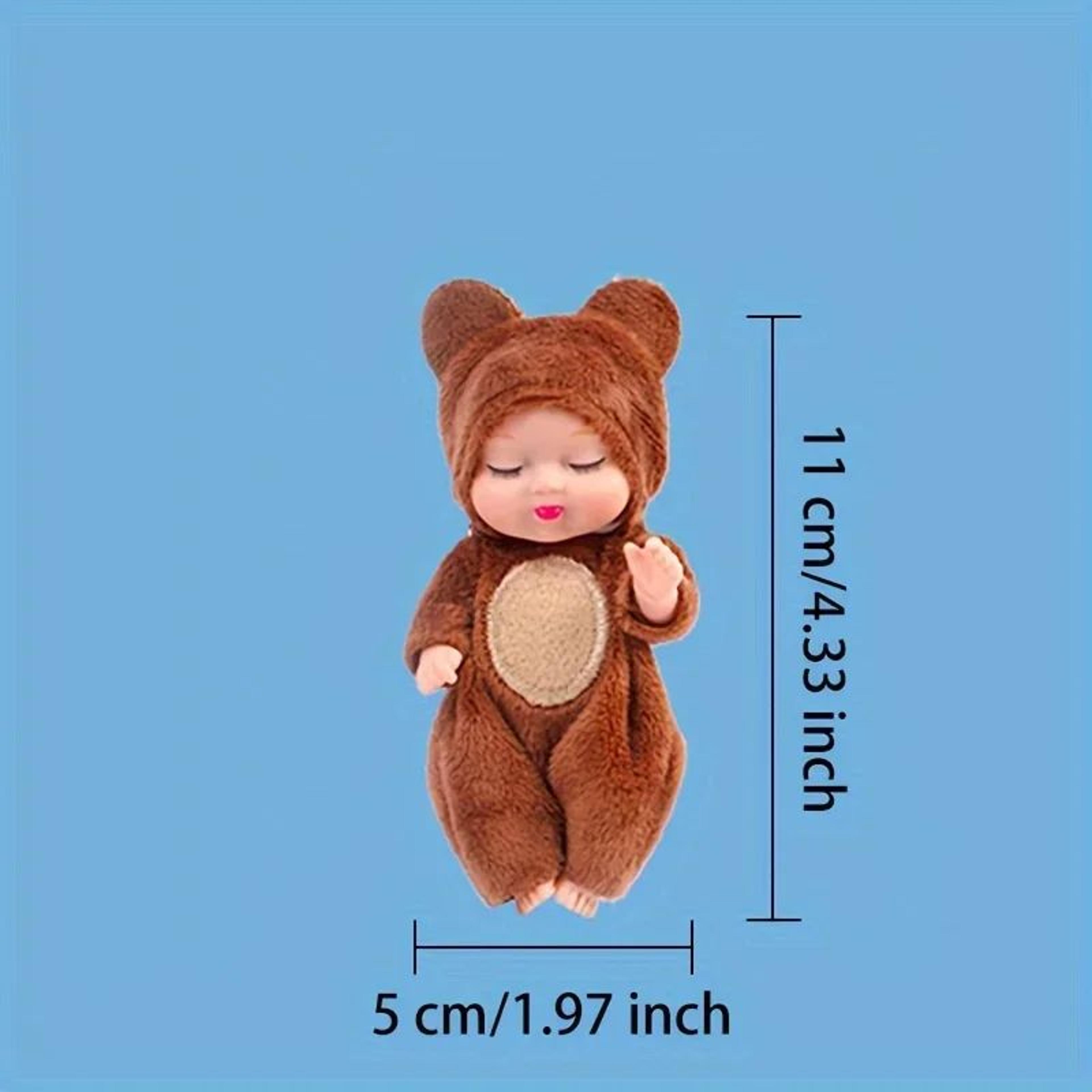 DreamPaws Mini Reborn Animal Doll  Realistic Sleeping Animal Doll Plush Collectible 3