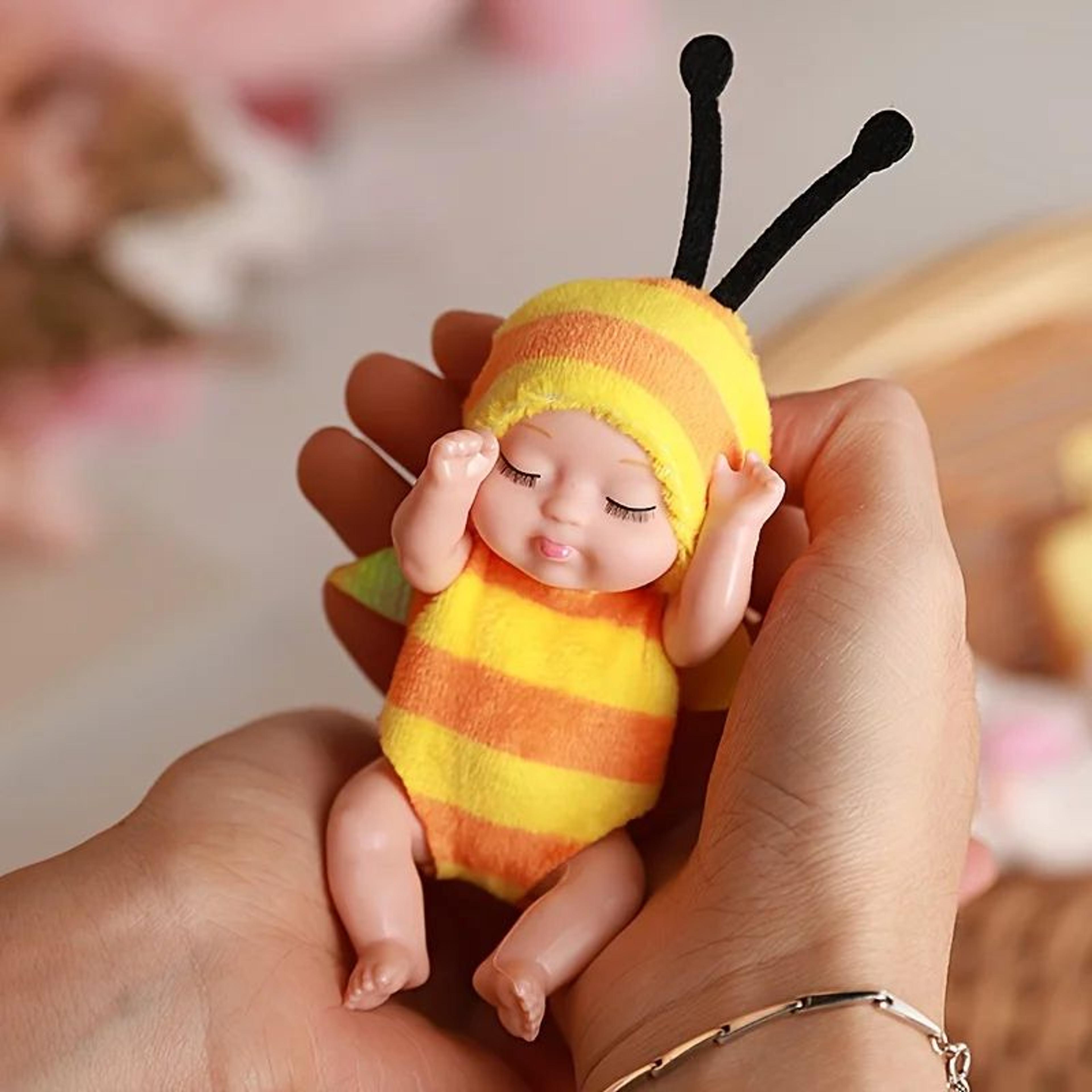 DreamPaws Mini Reborn Animal Doll  Realistic Sleeping Animal Doll Plush Collectible 8