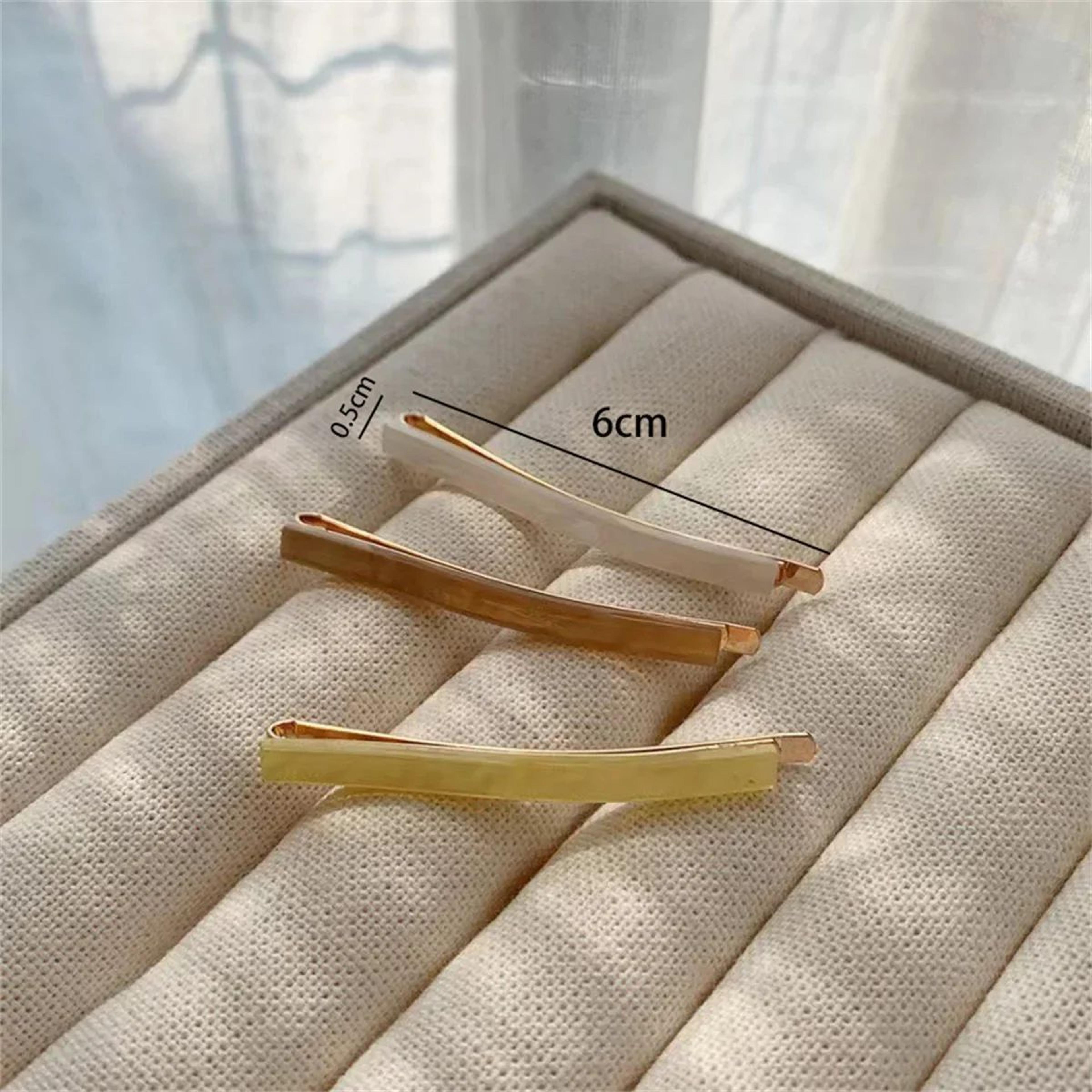 GeoChic Acetate Hair Clips Set  Minimalist Geometric Barrettes For Everyday Styling 3Piece 5