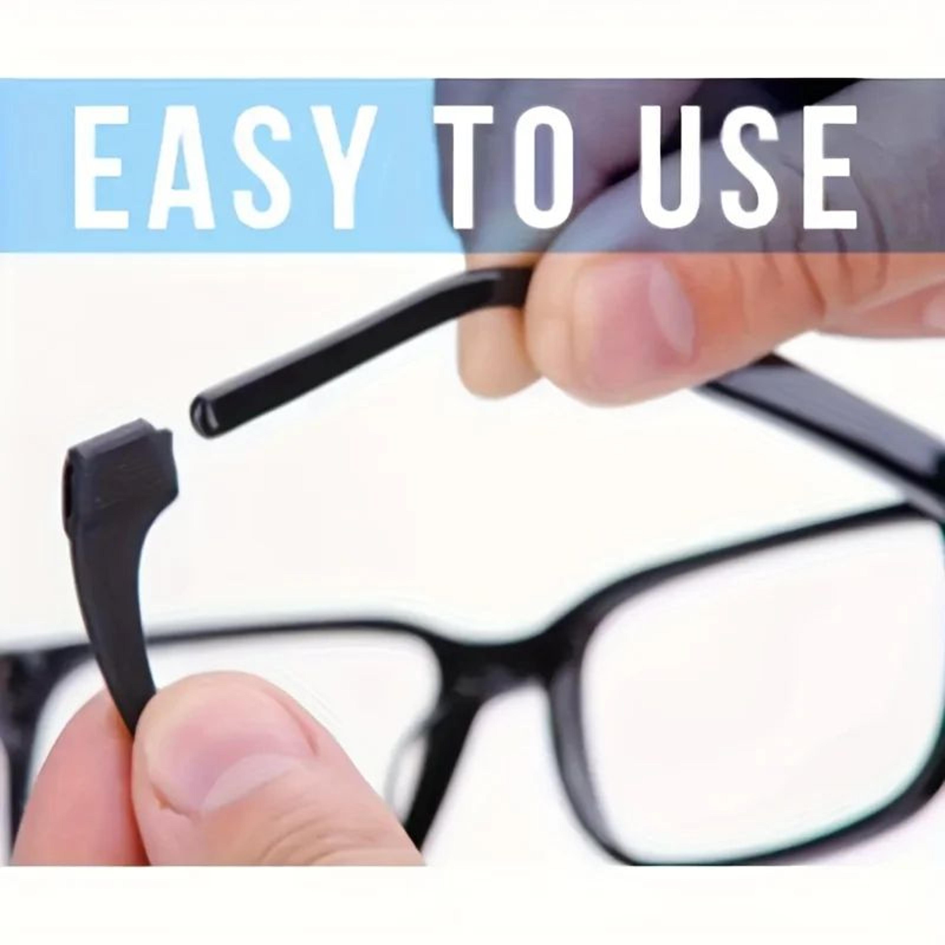 GripSecure AntiSlip Eyeglass Hooks  Silicone Glasses Ear Hooks For Active AllDay Wear 3 Pairs 1