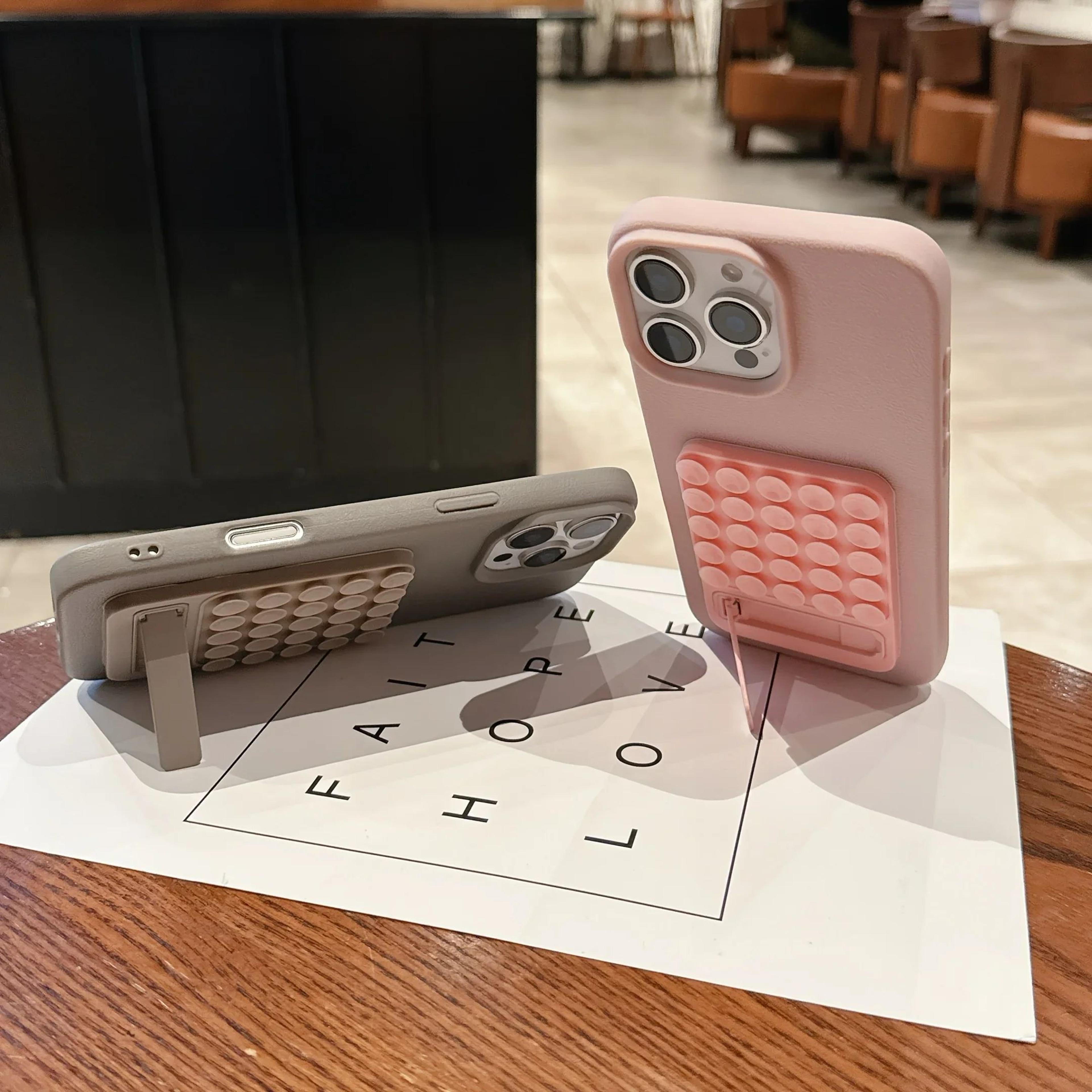 FlexHold Silicone Suction Cup Phone Stand  Foldable Desktop Phone Holder With Strong Grip 2