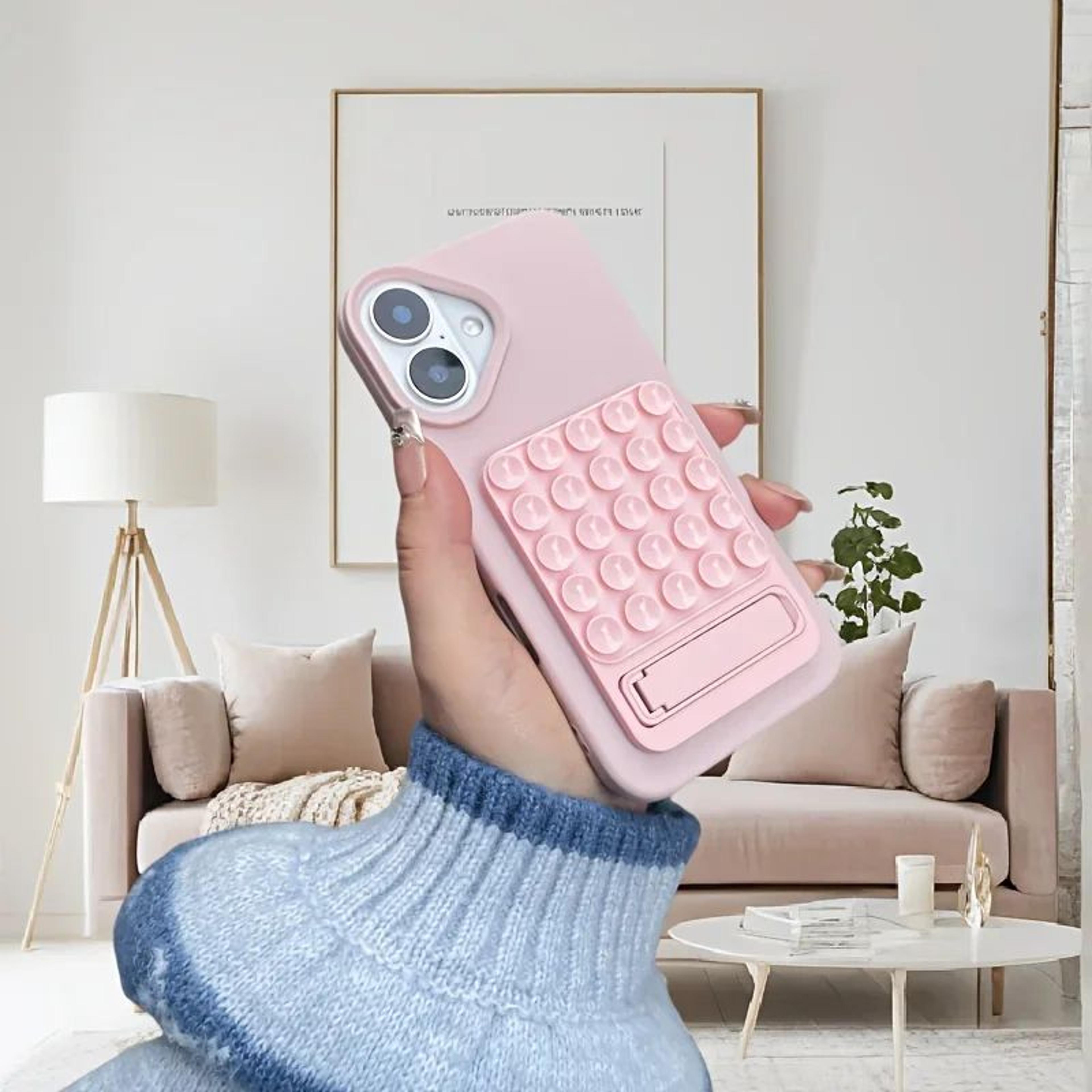 FlexHold Silicone Suction Cup Phone Stand  Foldable Desktop Phone Holder With Strong Grip 3