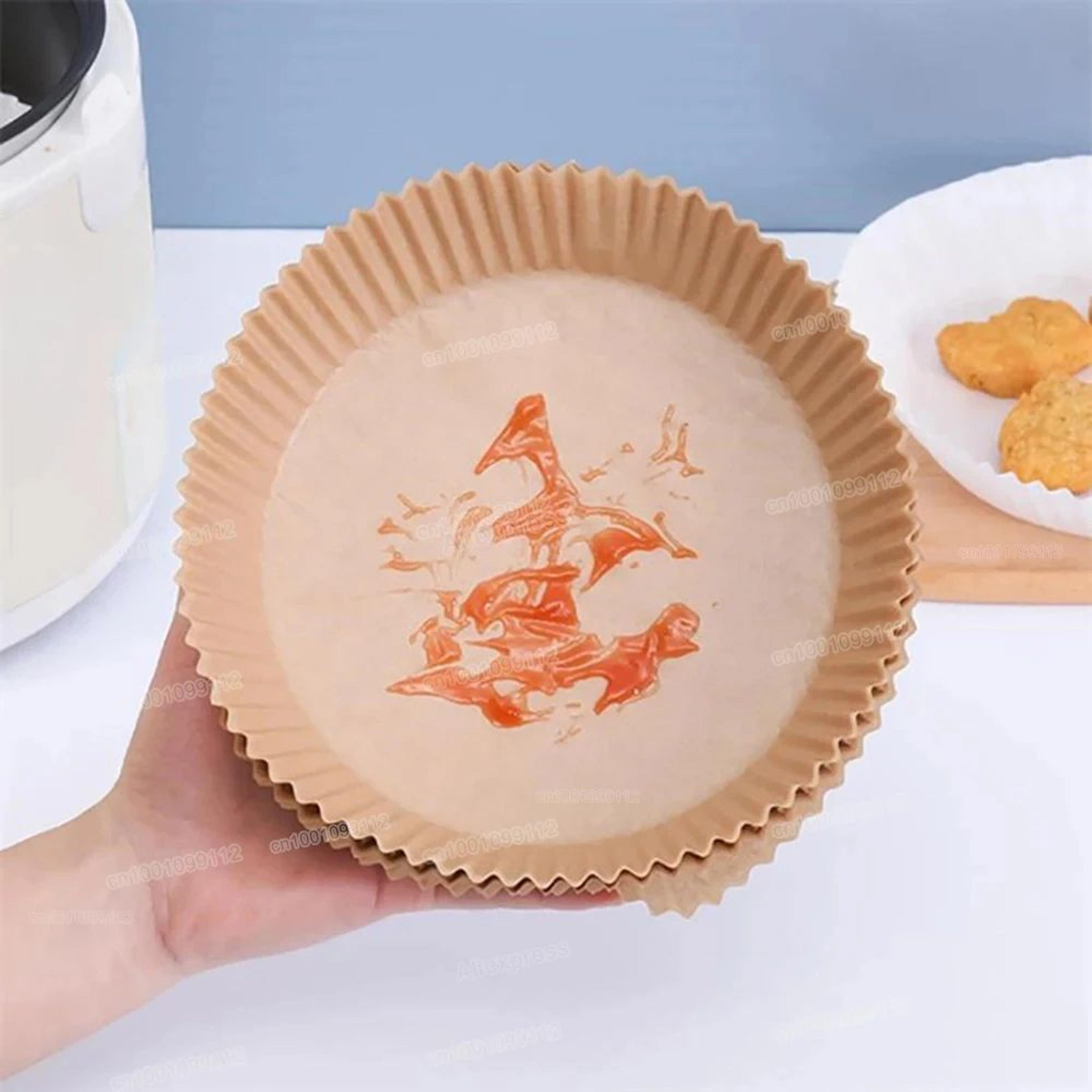 EasyClean Air Fryer Paper Liners  Disposable NonStick Baking Papers For MessFree Cooking 3
