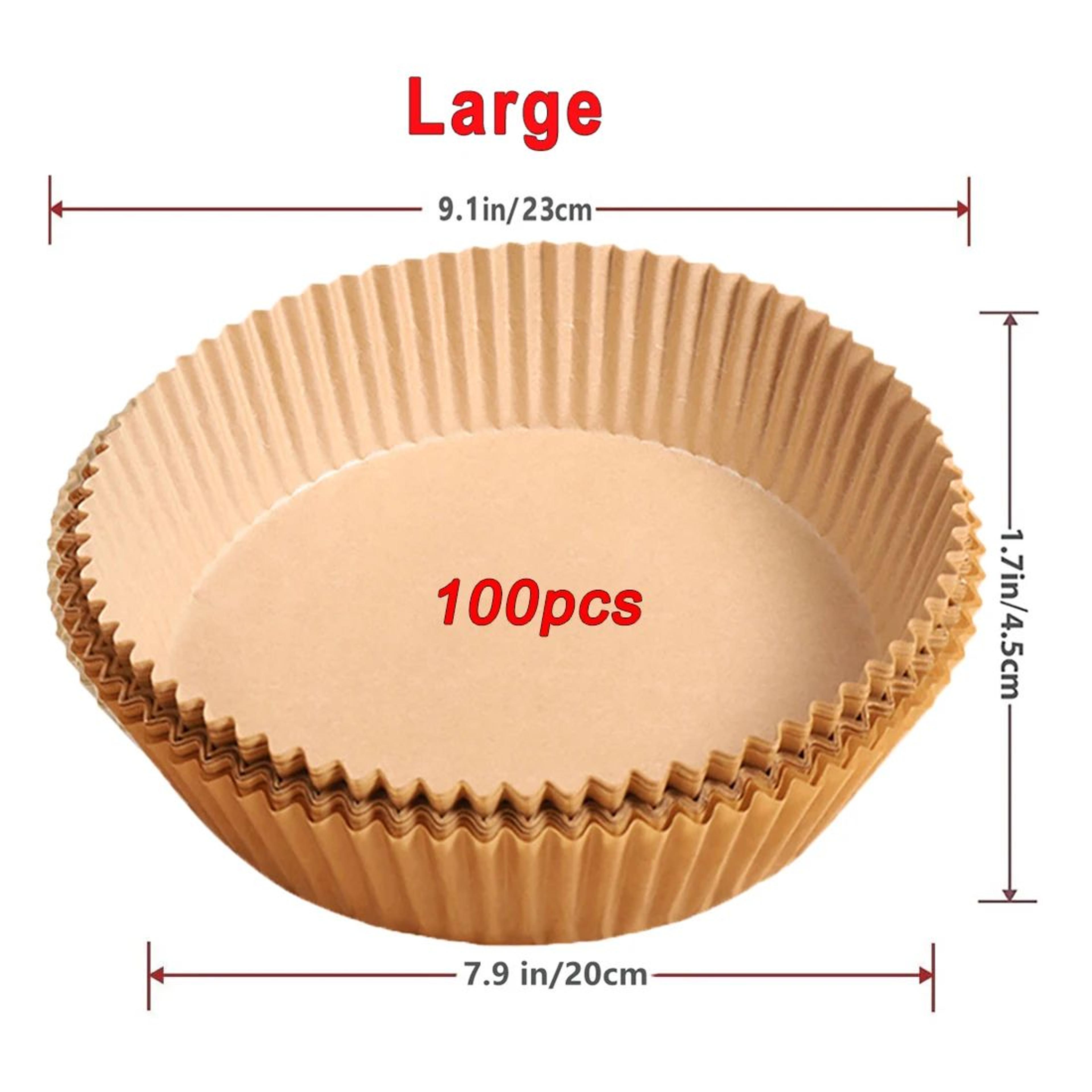 EasyClean Air Fryer Paper Liners  Disposable NonStick Baking Papers For MessFree Cooking 10