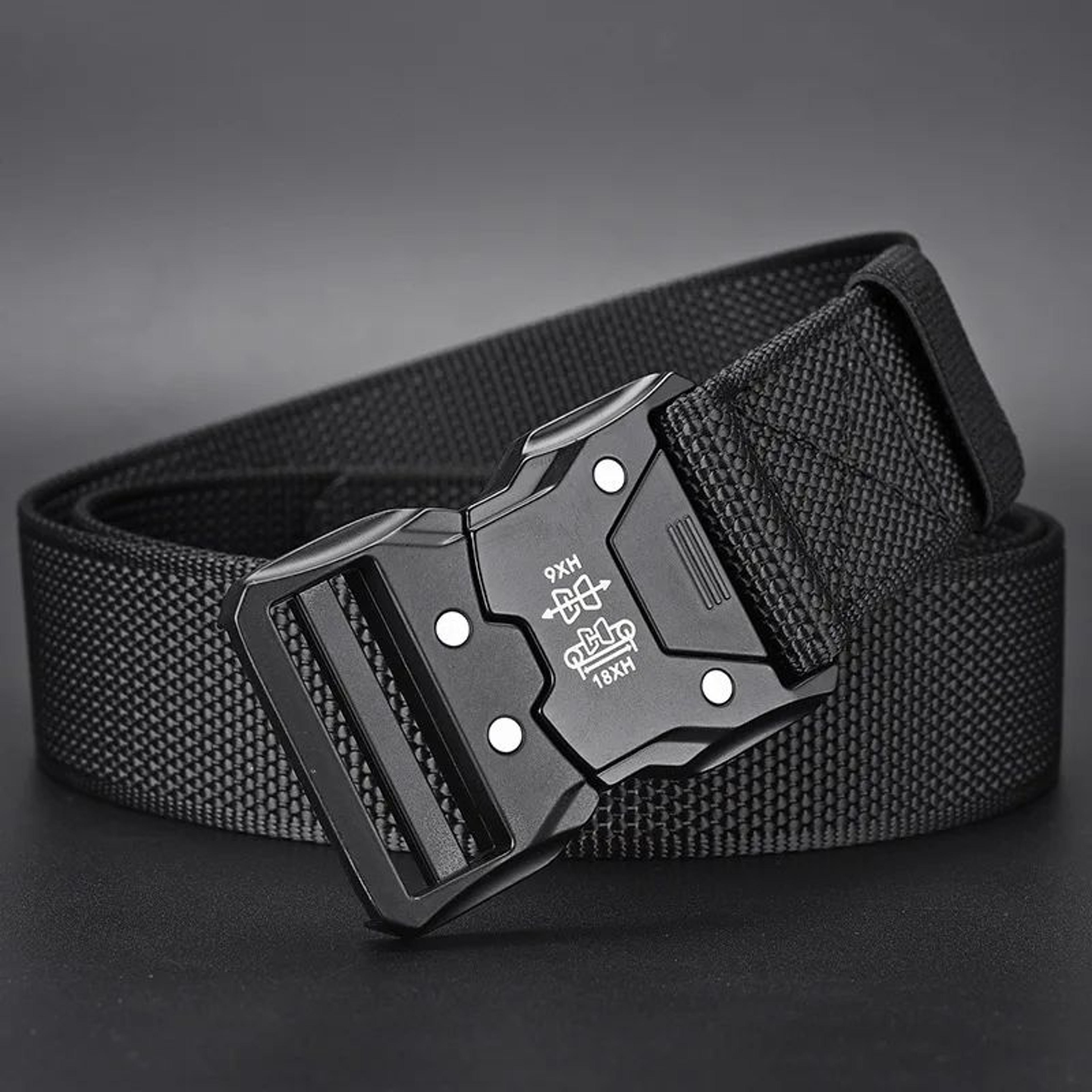 IronLock Tactical Belt With Automatic Buckle Belt System  Durable Unisex Outdoor Waist Belt 9