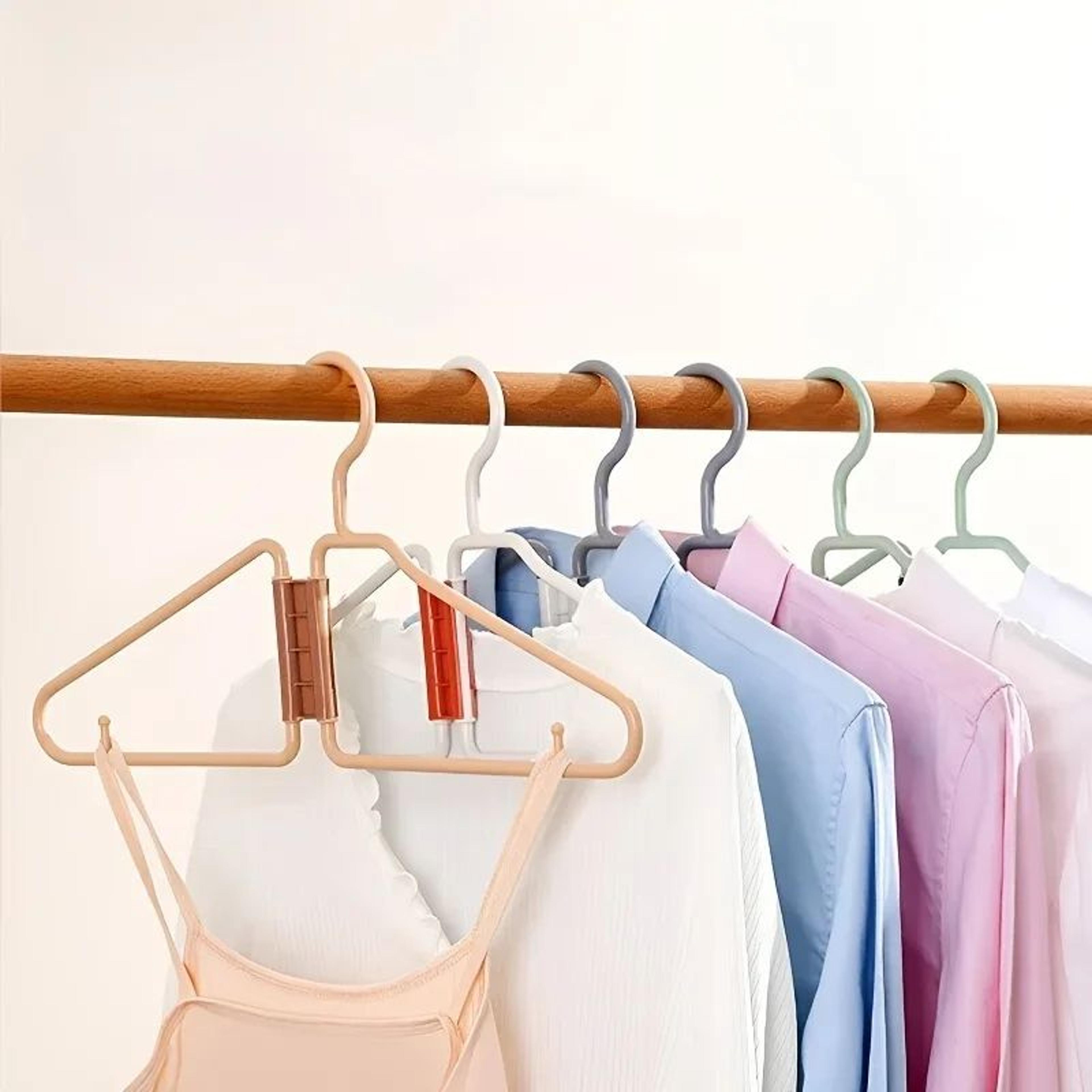 SpaceSmart Foldable Clothes Hanger Set  5Pack Foldable Clothes Hangers For Closet Organization 3