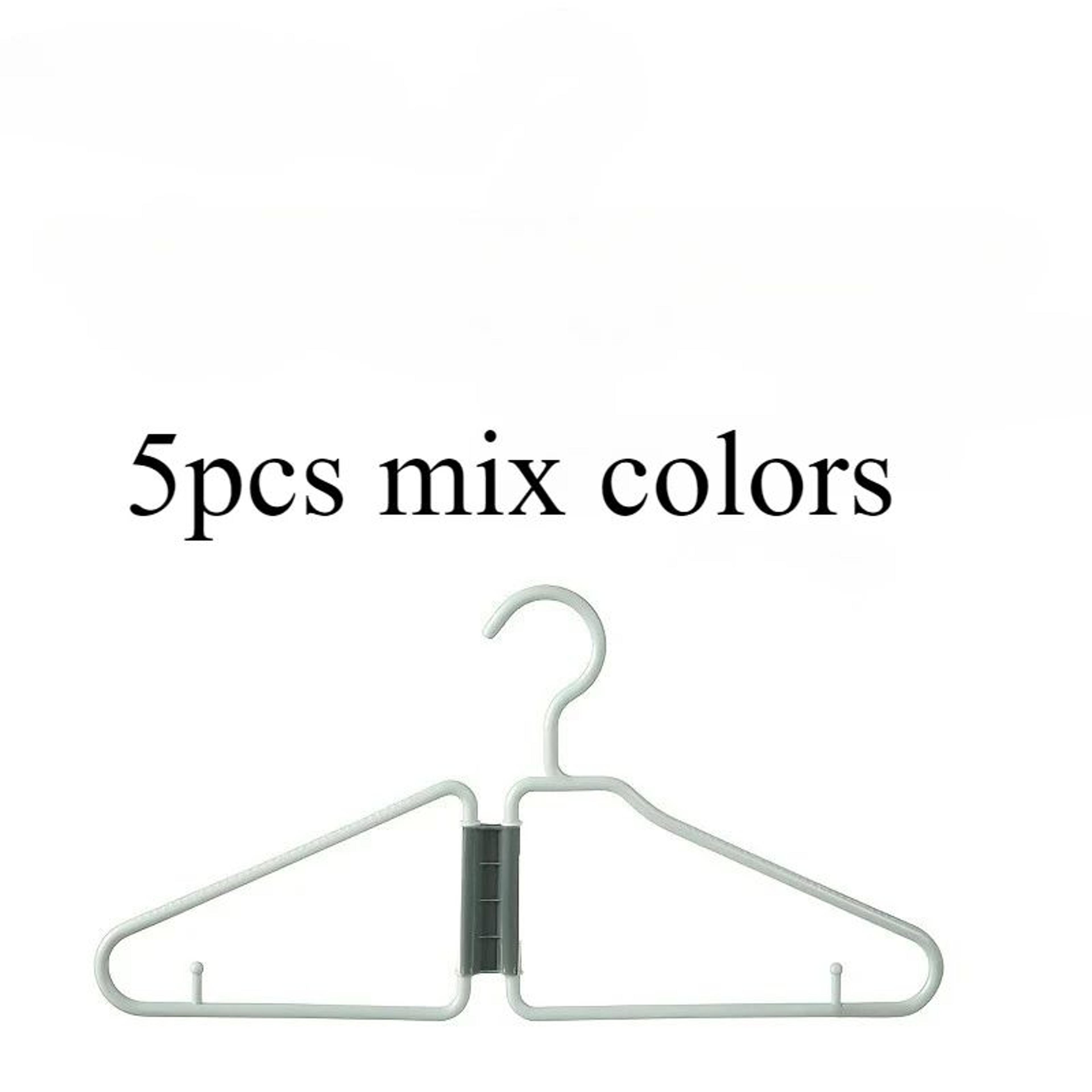 SpaceSmart Foldable Clothes Hanger Set  5Pack Foldable Clothes Hangers For Closet Organization 5