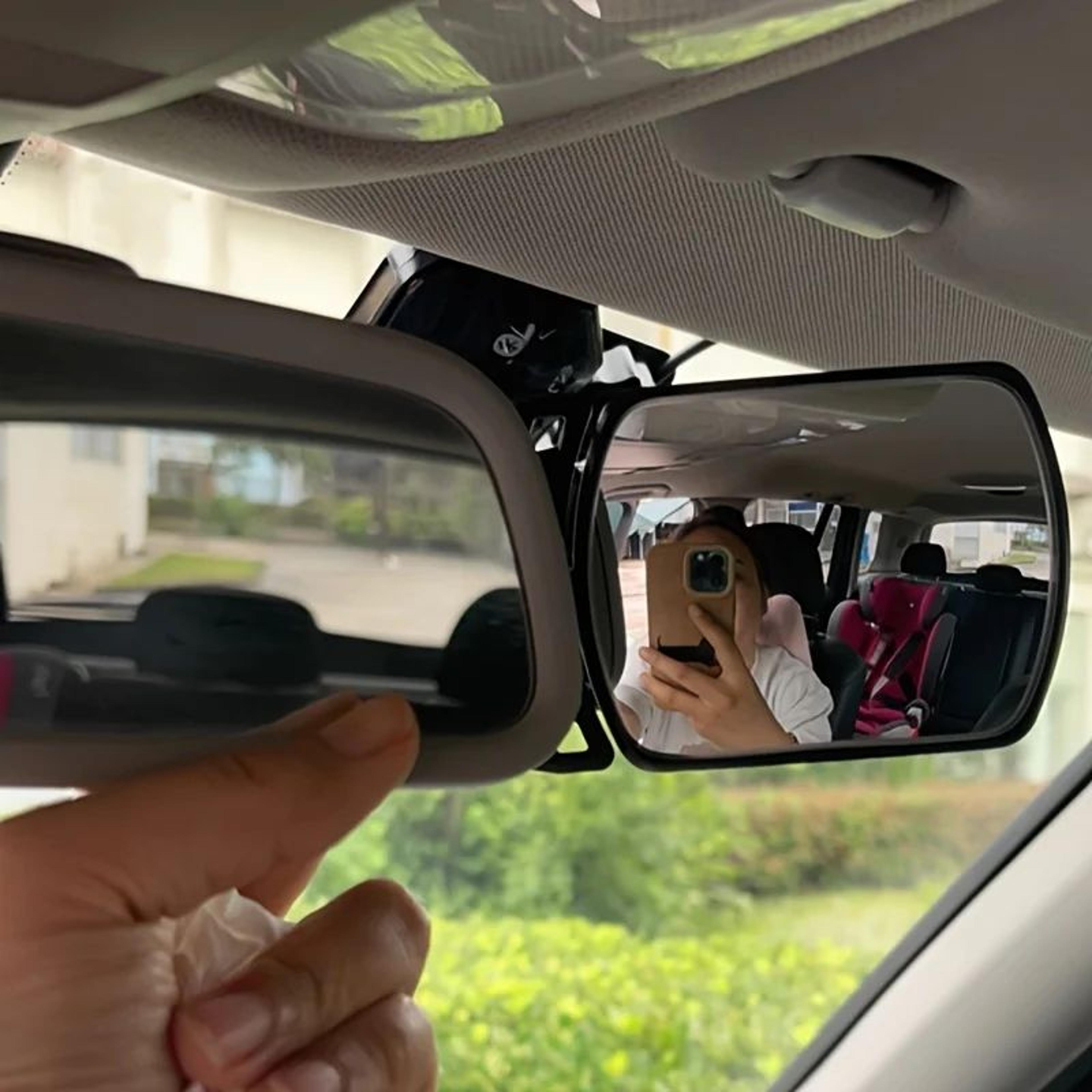 SafeView 360 Baby Car Mirror  Rotating Baby Car Mirror For Back Seat Monitoring 5