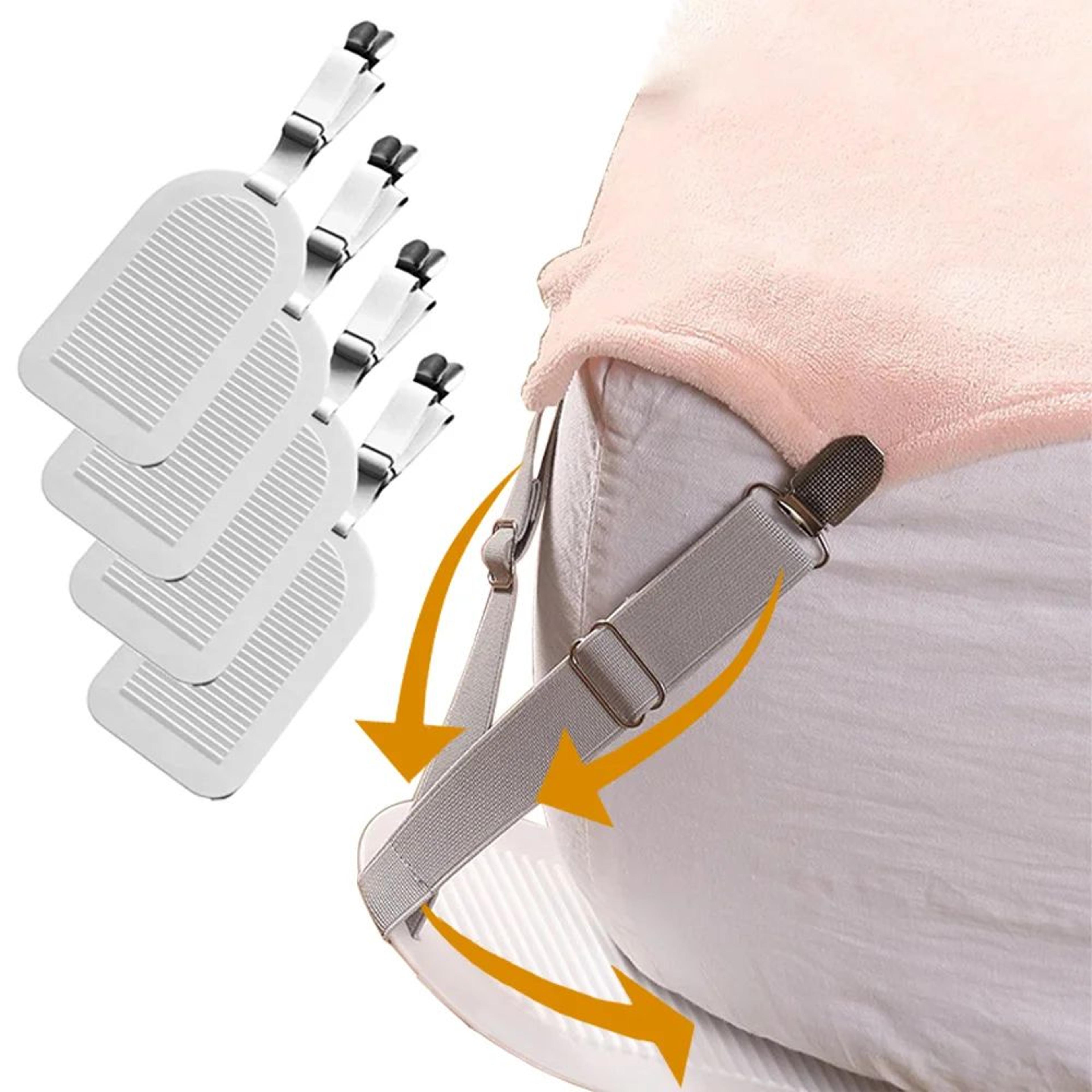 SleepTight Invisible Bed Sheet Clips  Adjustable Bed Sheet Clips With NonSlip Hold 4