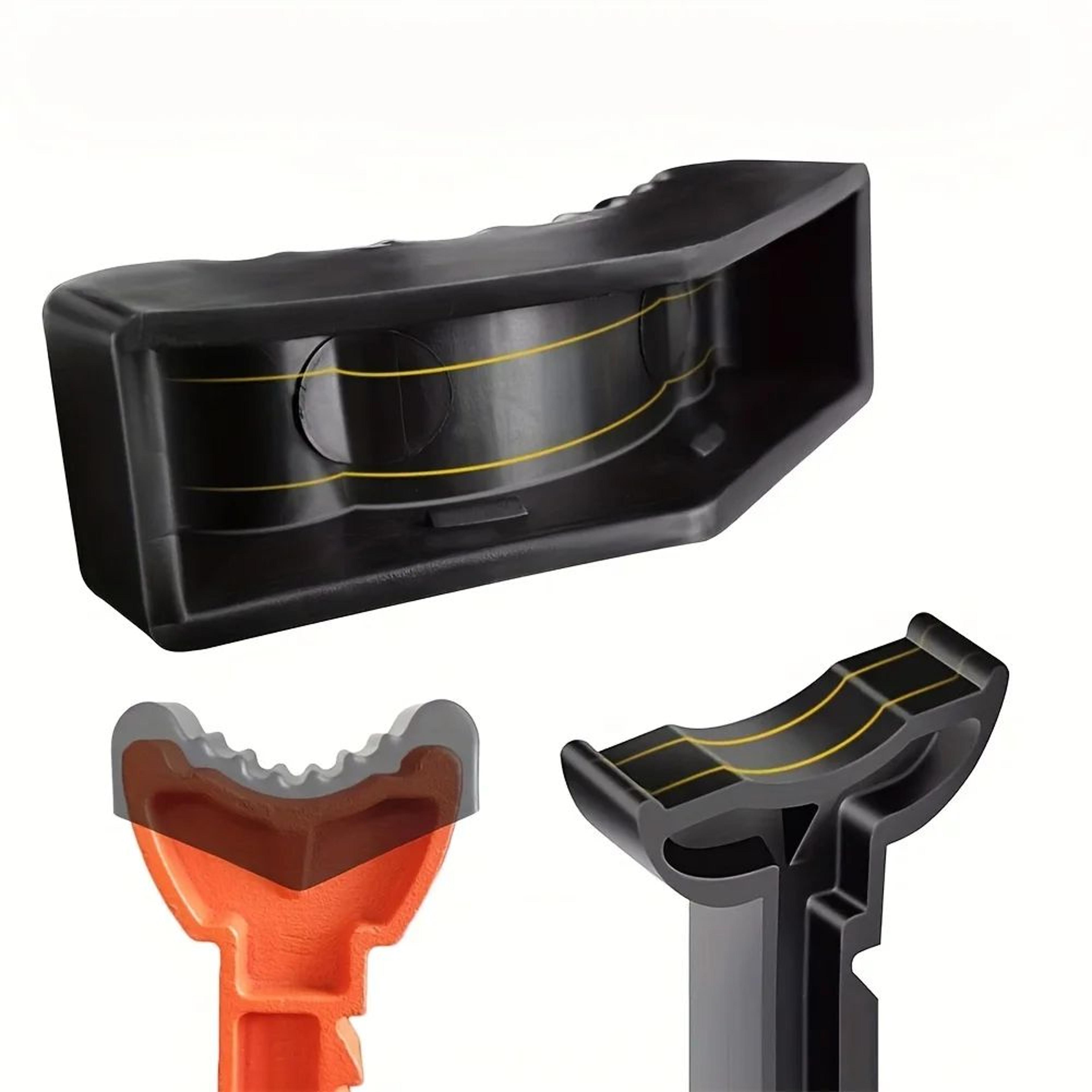 LiftSafe Pro Car Jack Stand Set  2Piece Car Jack Stands With Universal Slot  Rubber Pad Adapters 2